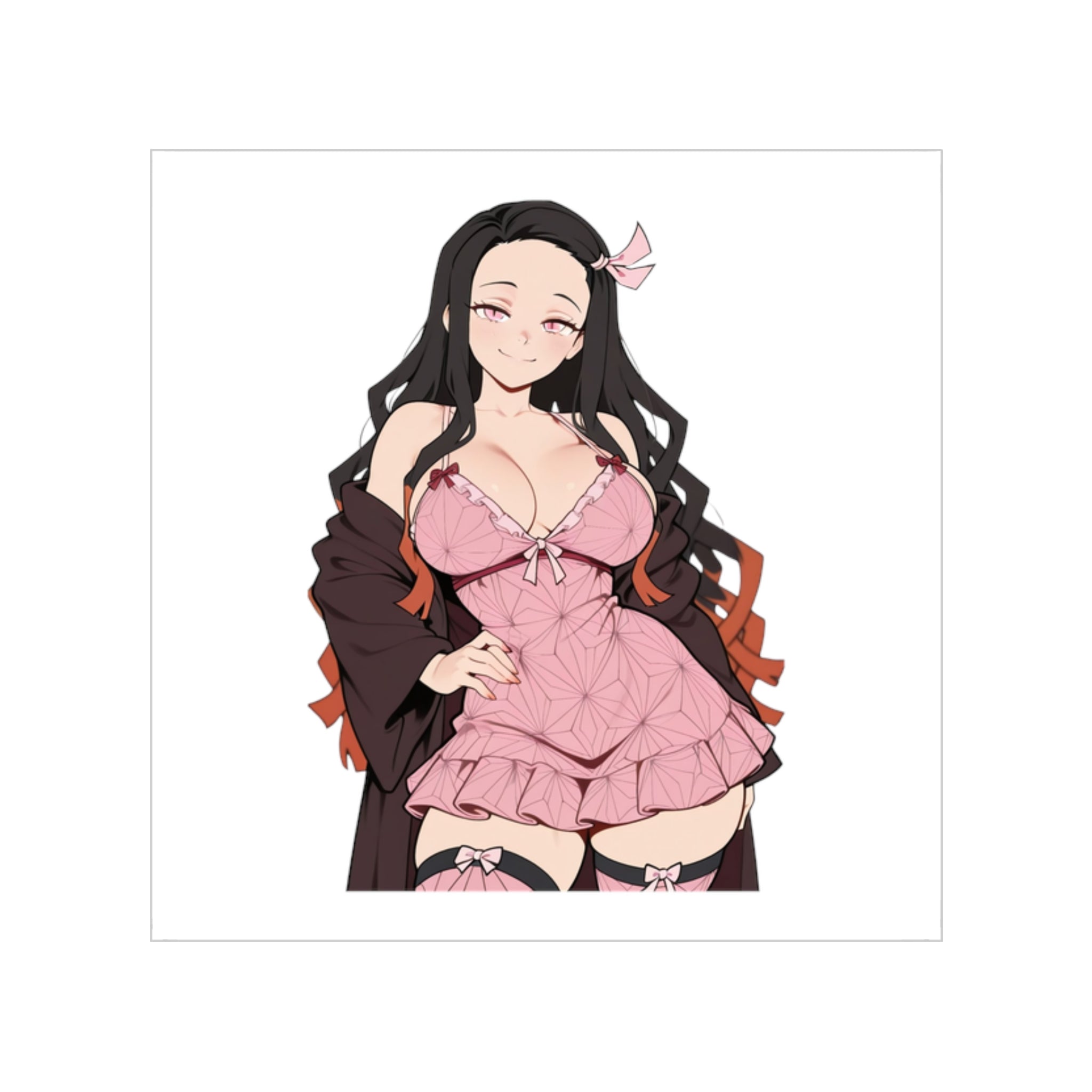 Nezuko Kamado Cansual Sexy Waifu Sticker