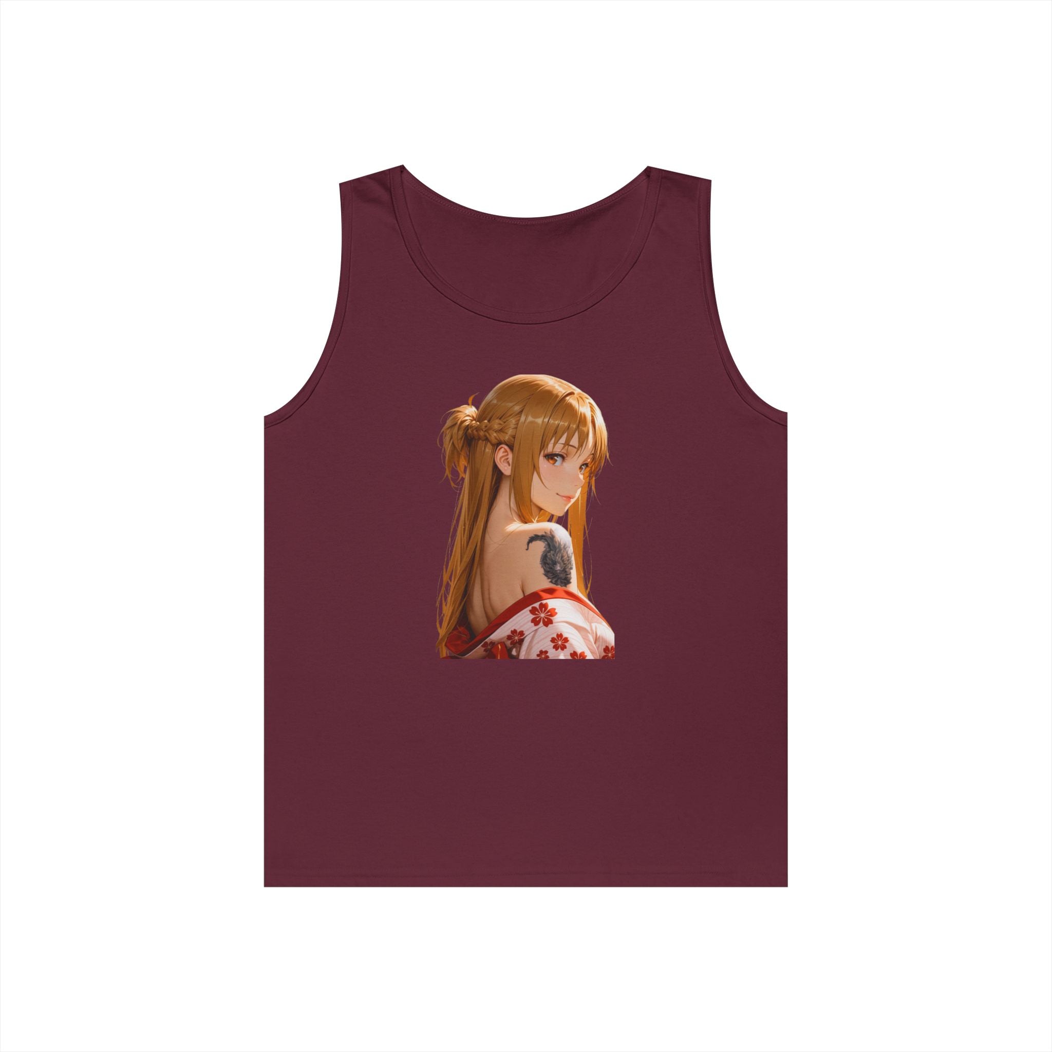 Asuna Kimono Tattoo Heavy Cotton Tank Top