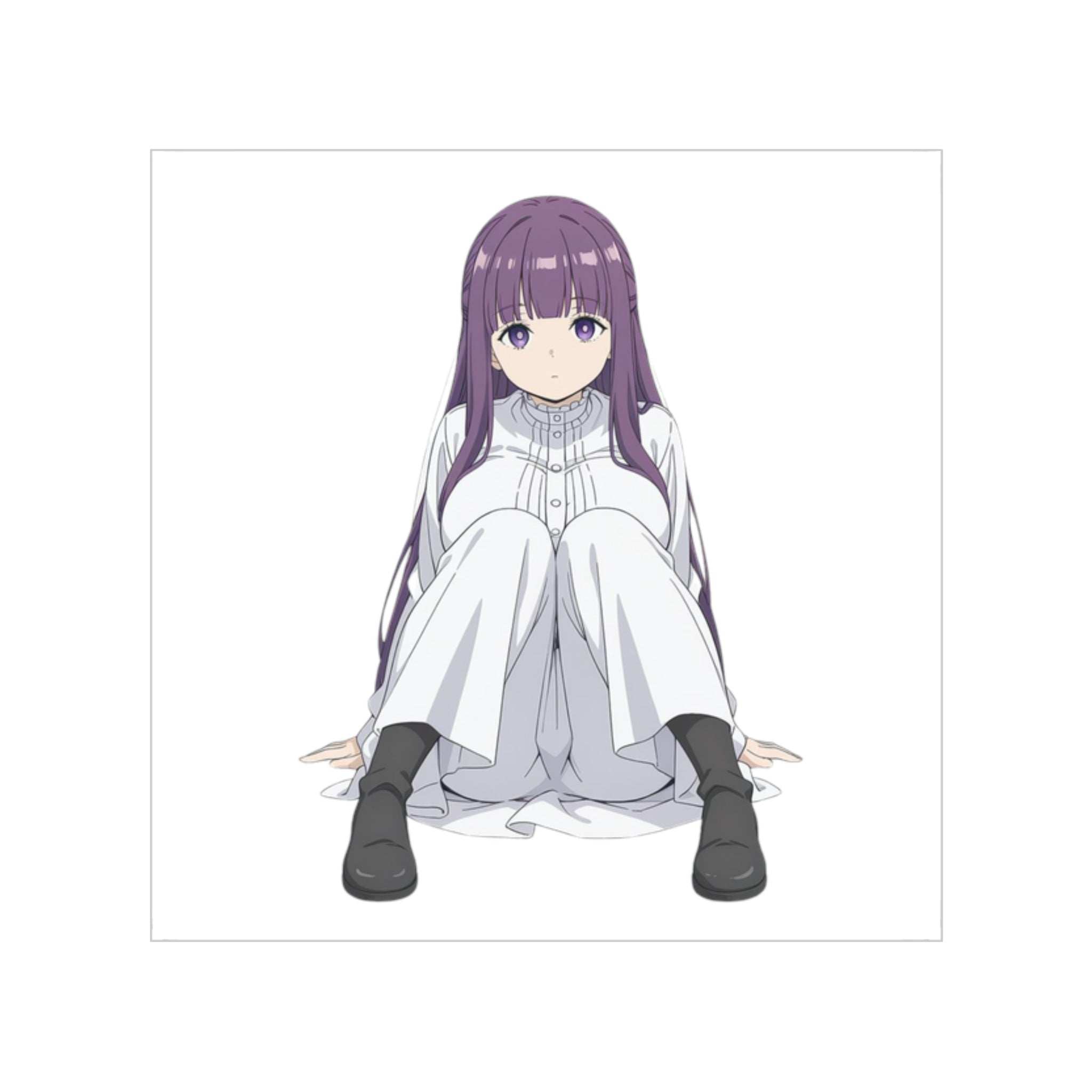 Fern Sitting Sticker