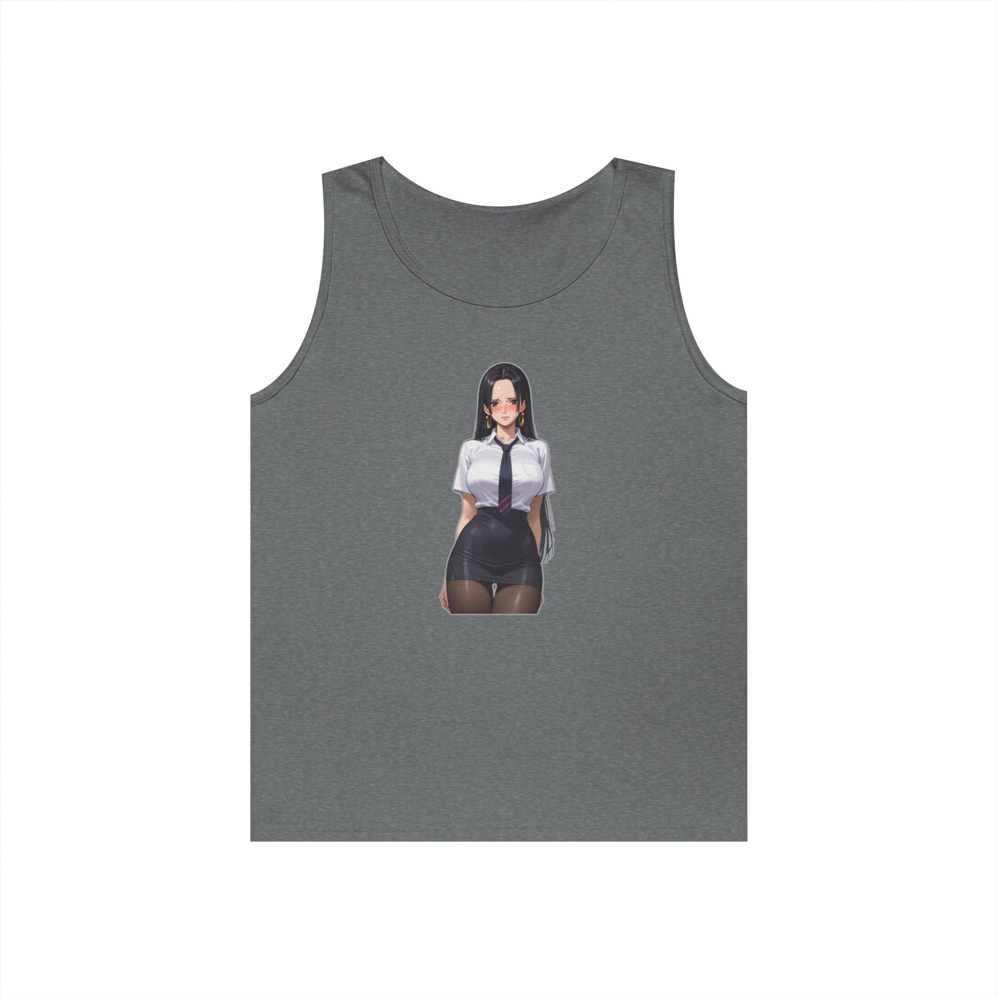 Nico Robin Office Lady Blushing Heavy Cotton Tank Top