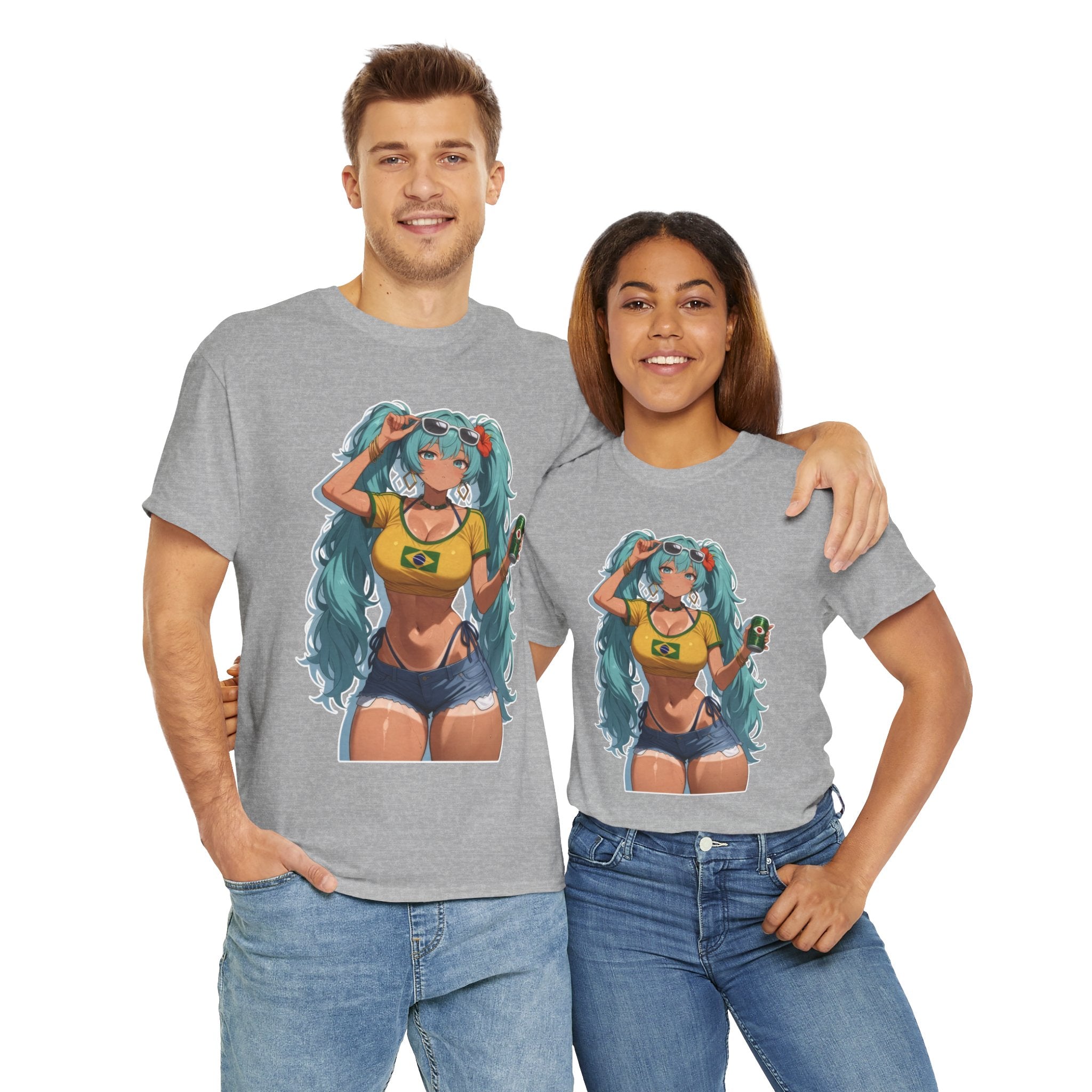 Hatsune Miku Brazil Girl Unisex Heavy Cotton Tee
