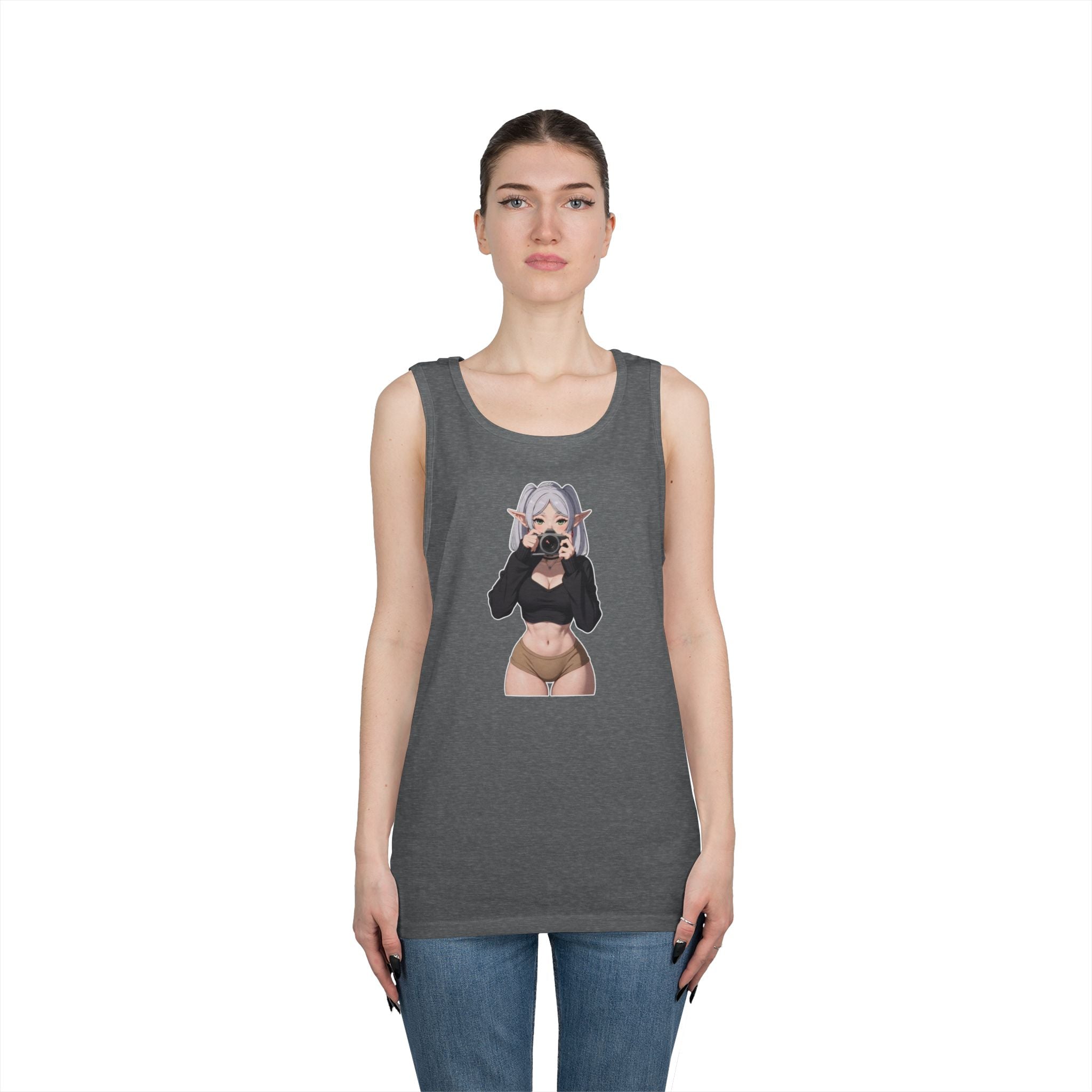 Frieren Cute Heavy Cotton Tank Top