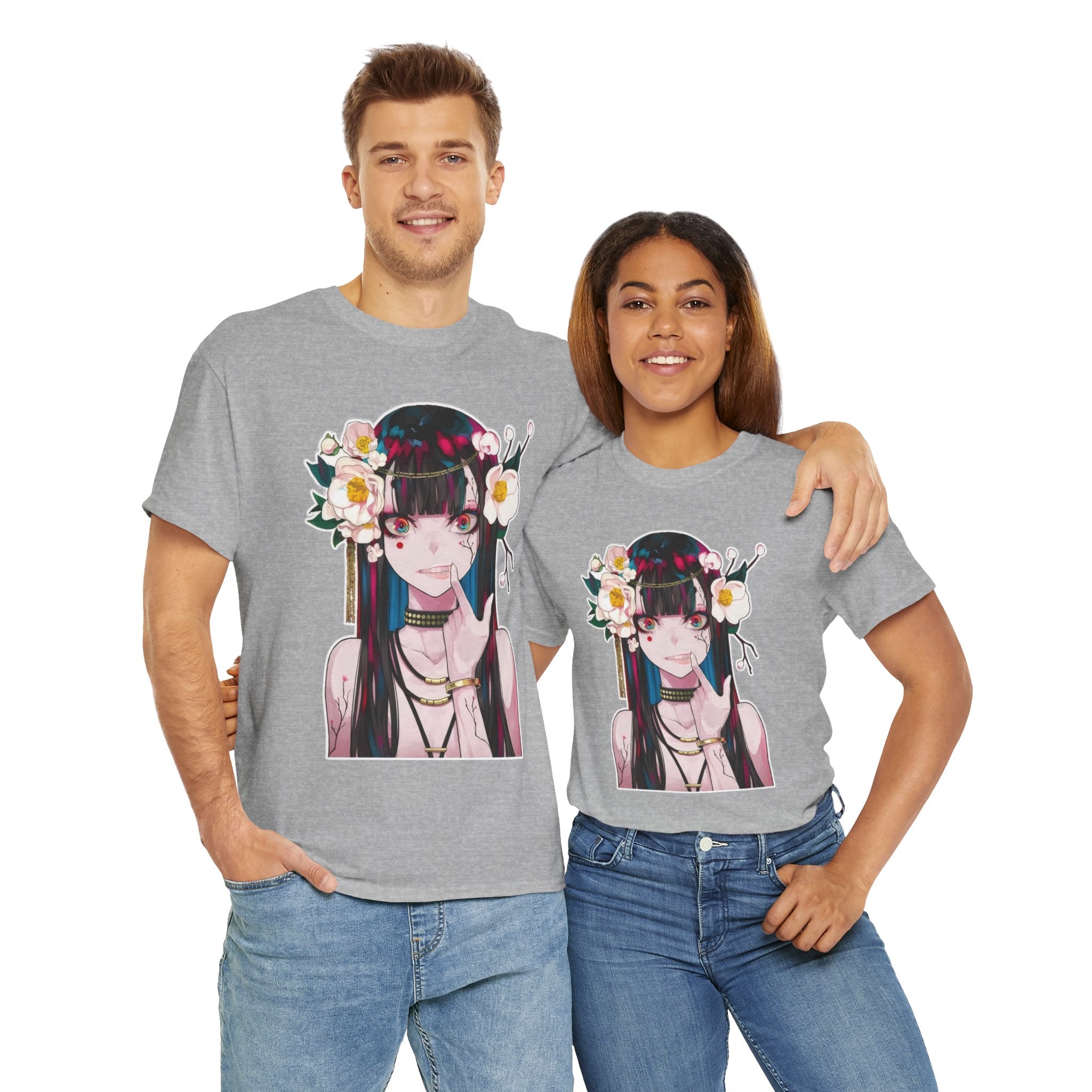 Vampire Girl Dark Fantasy Unisex Heavy Cotton Tee
