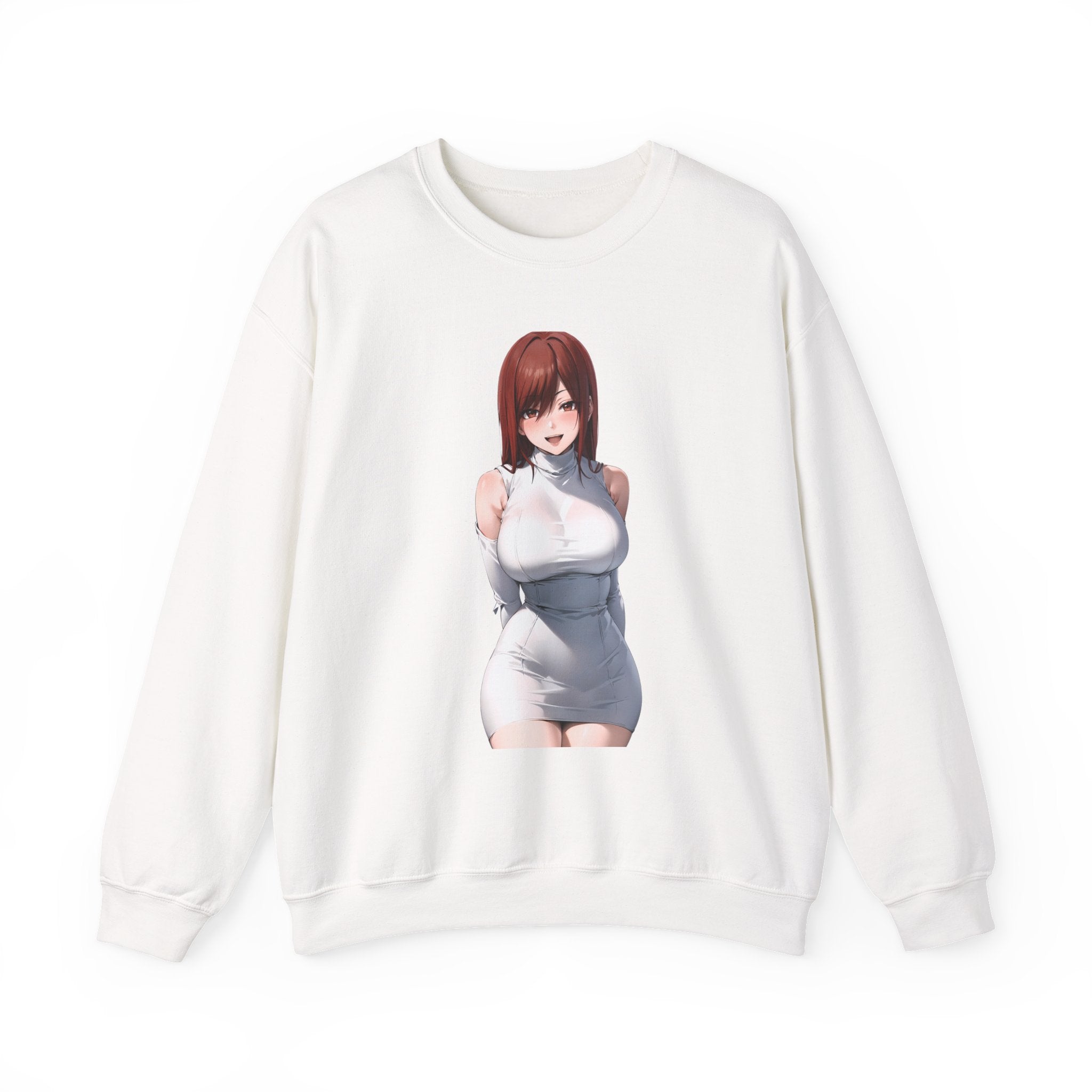Ezra Scarlet Charming White Dress Anime Unisex Heavy Blend™ Crewneck Sweatshirt