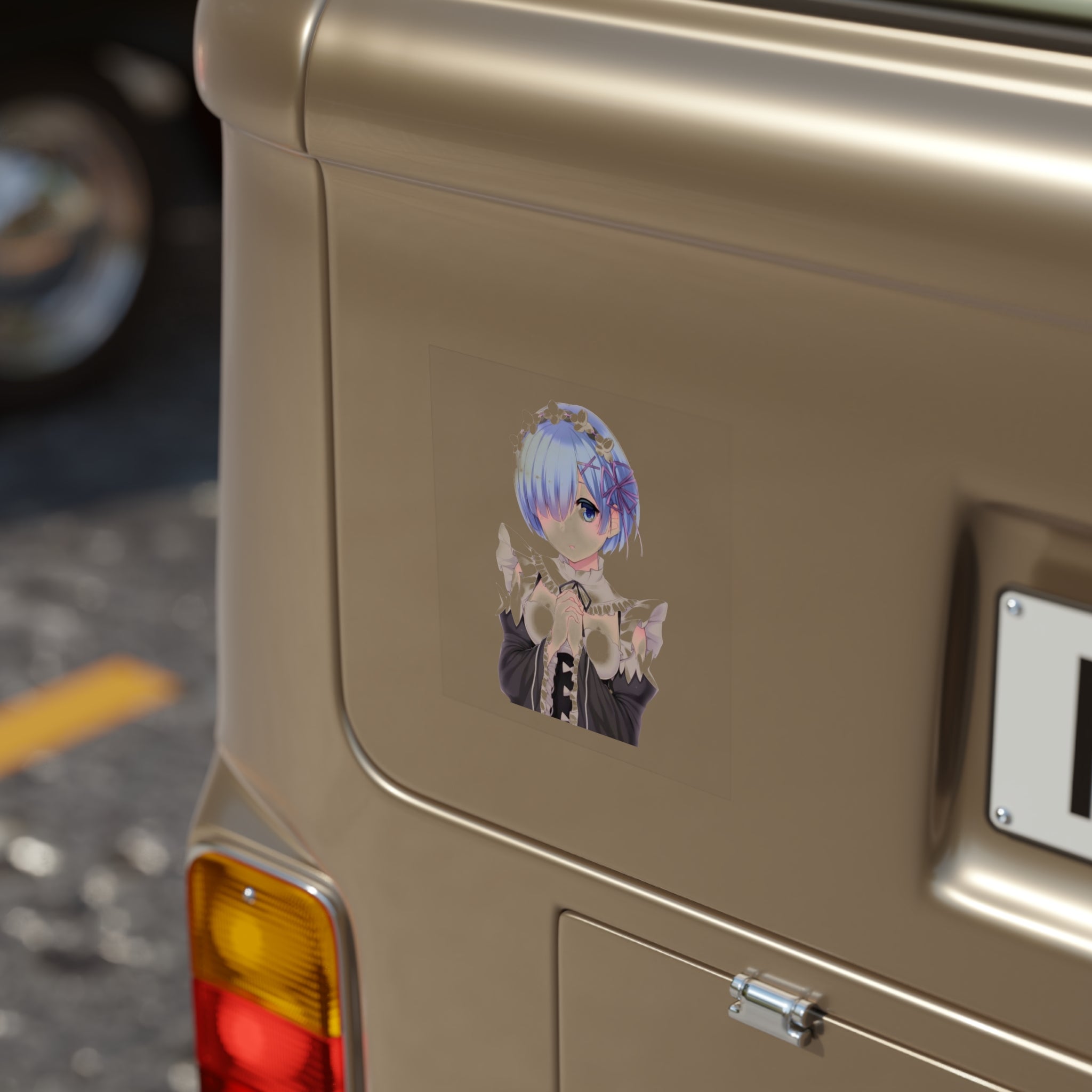 Rem Flower Crown Sticker