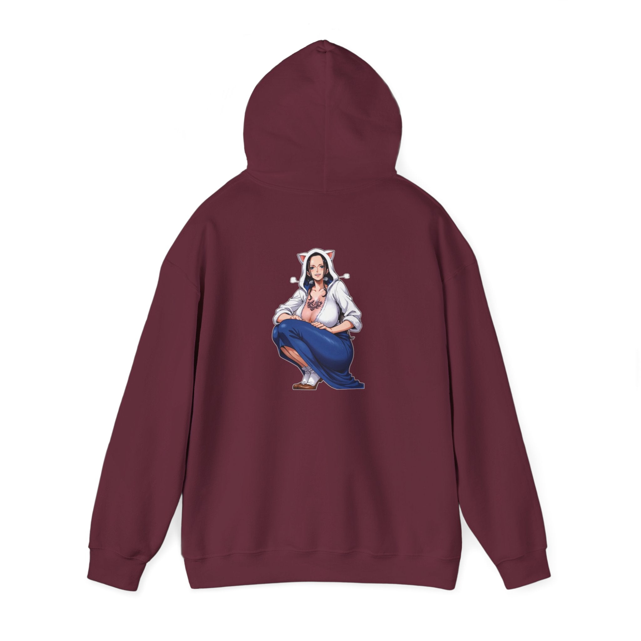 Nico Robin Catgirl Casual Anime Unisex Heavy Blend™ Hooded Sweatshirt