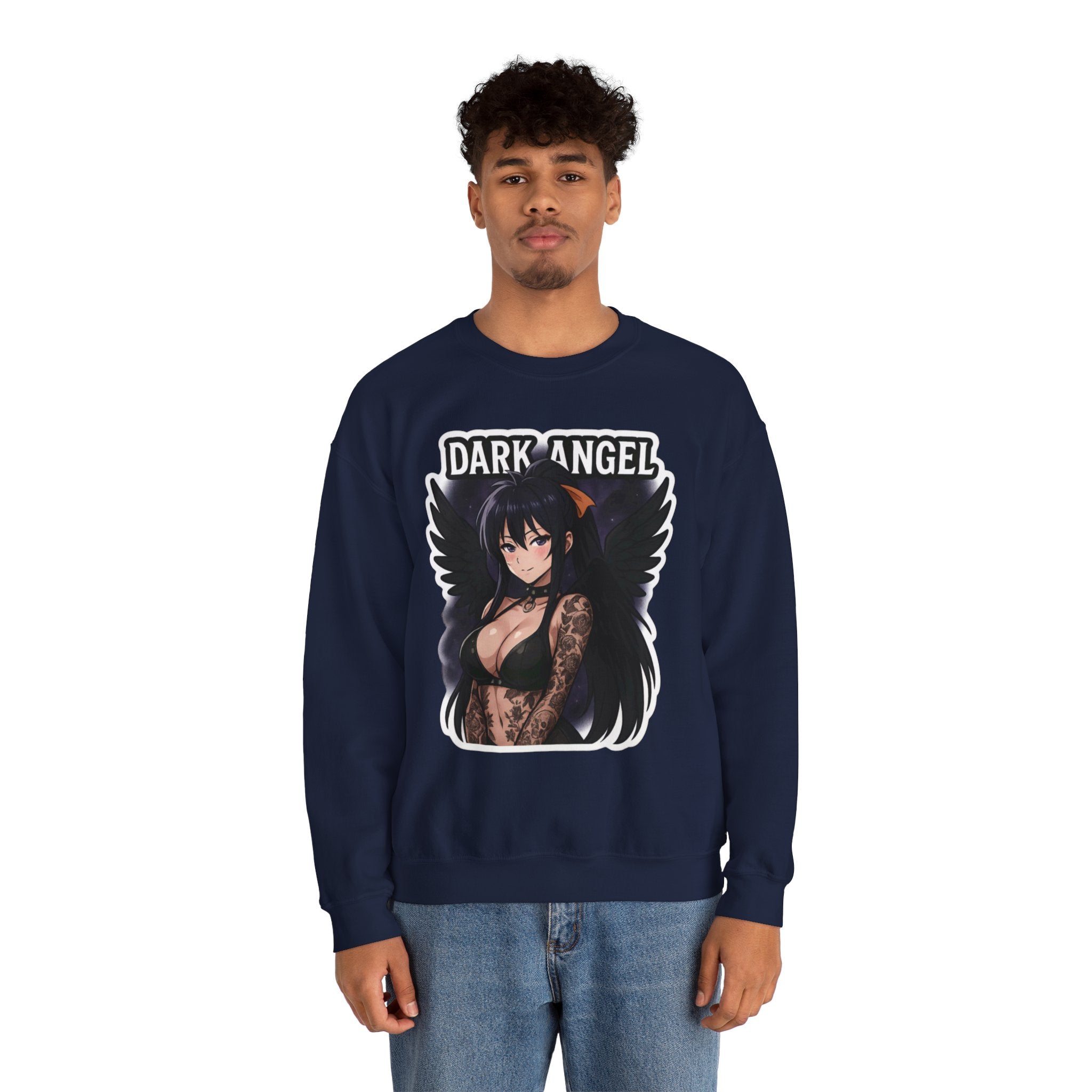 Akeno Himejima Dark Angel Unisex Heavy Blend™ Crewneck Sweatshirt