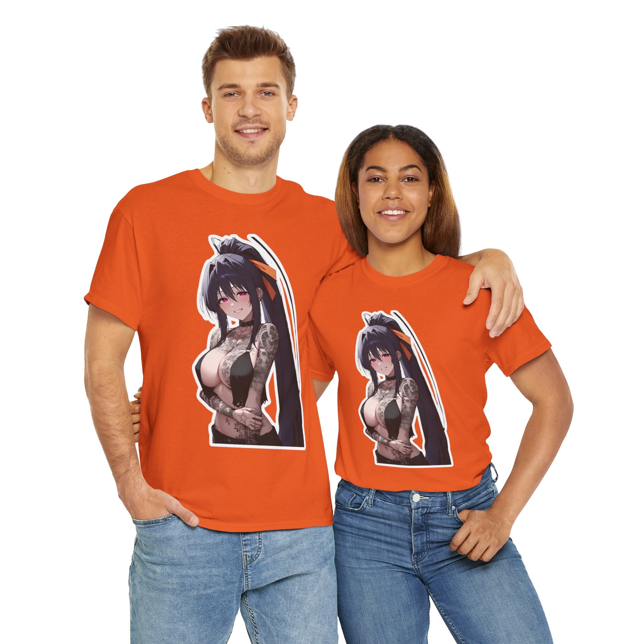 Akeno Himejima Gothic Tattooed Unisex Heavy Cotton Tee