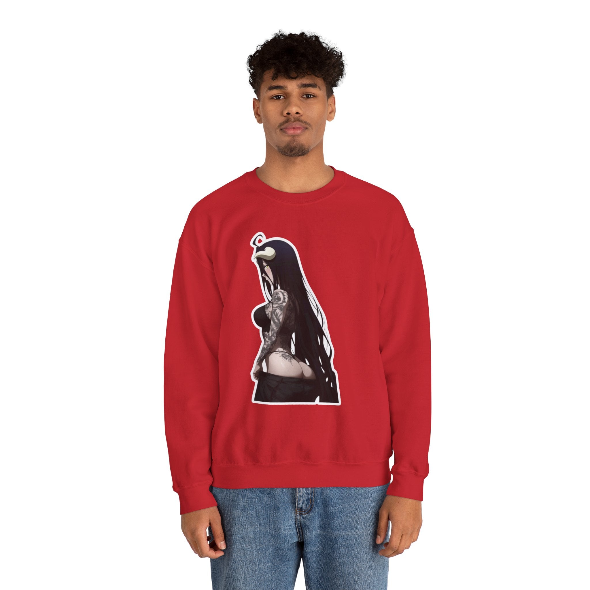 Albedo From Overlord Gothic Tattooed Unisex Heavy Blend™ Crewneck Sweatshirt