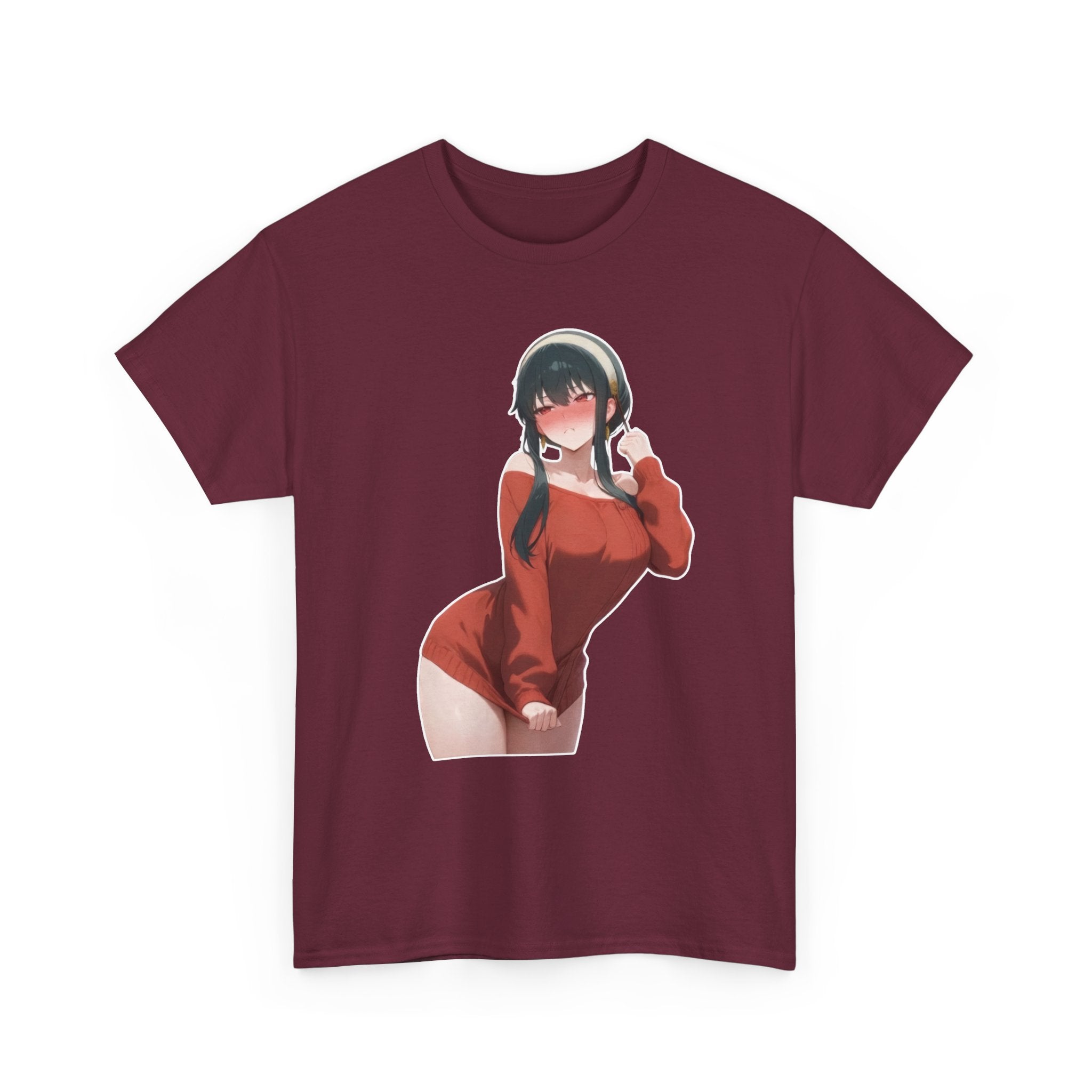 Yor Forger Blushing Waifu Unisex Heavy Cotton Tee