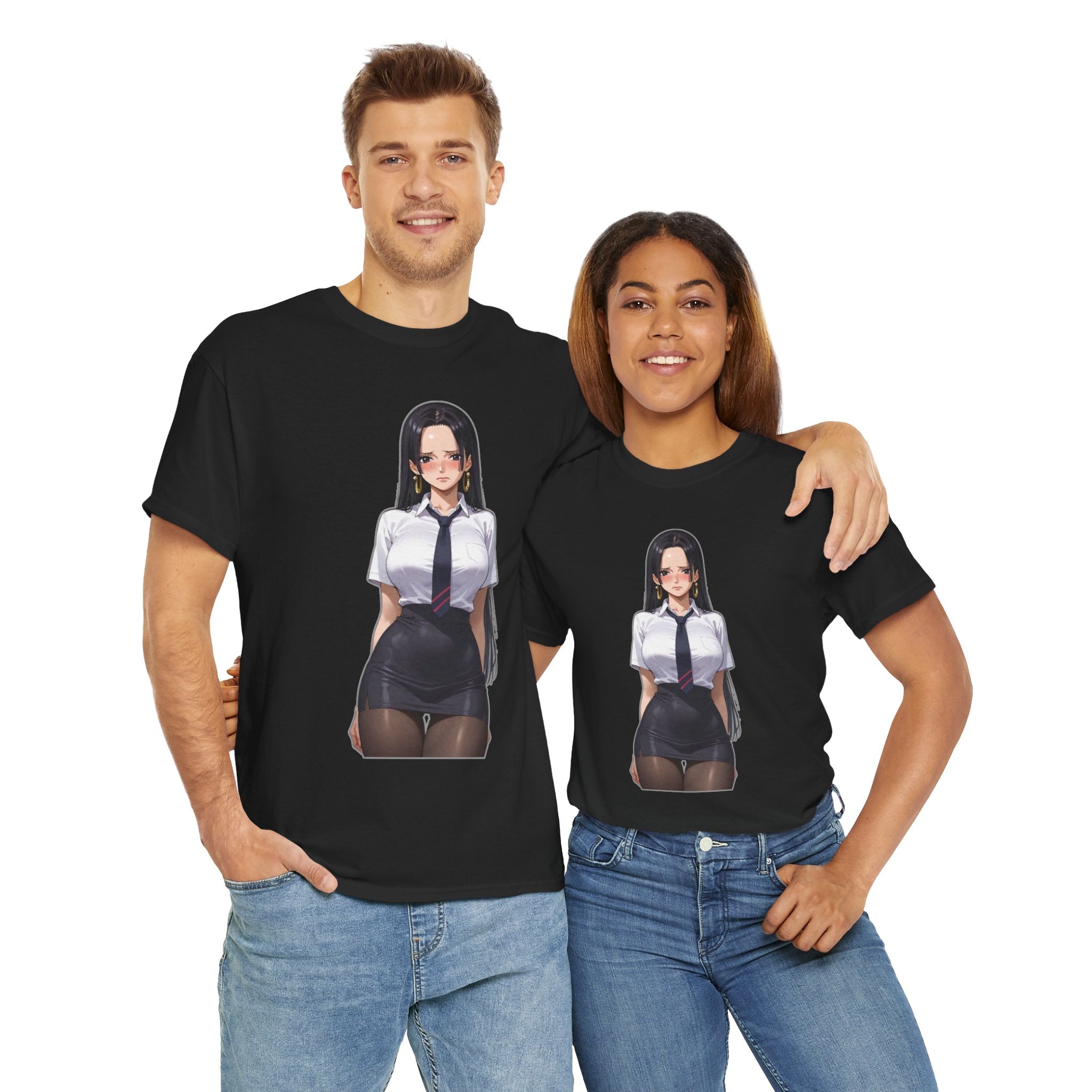 Nico Robin Office Lady Blushing Unisex Heavy Cotton Tee
