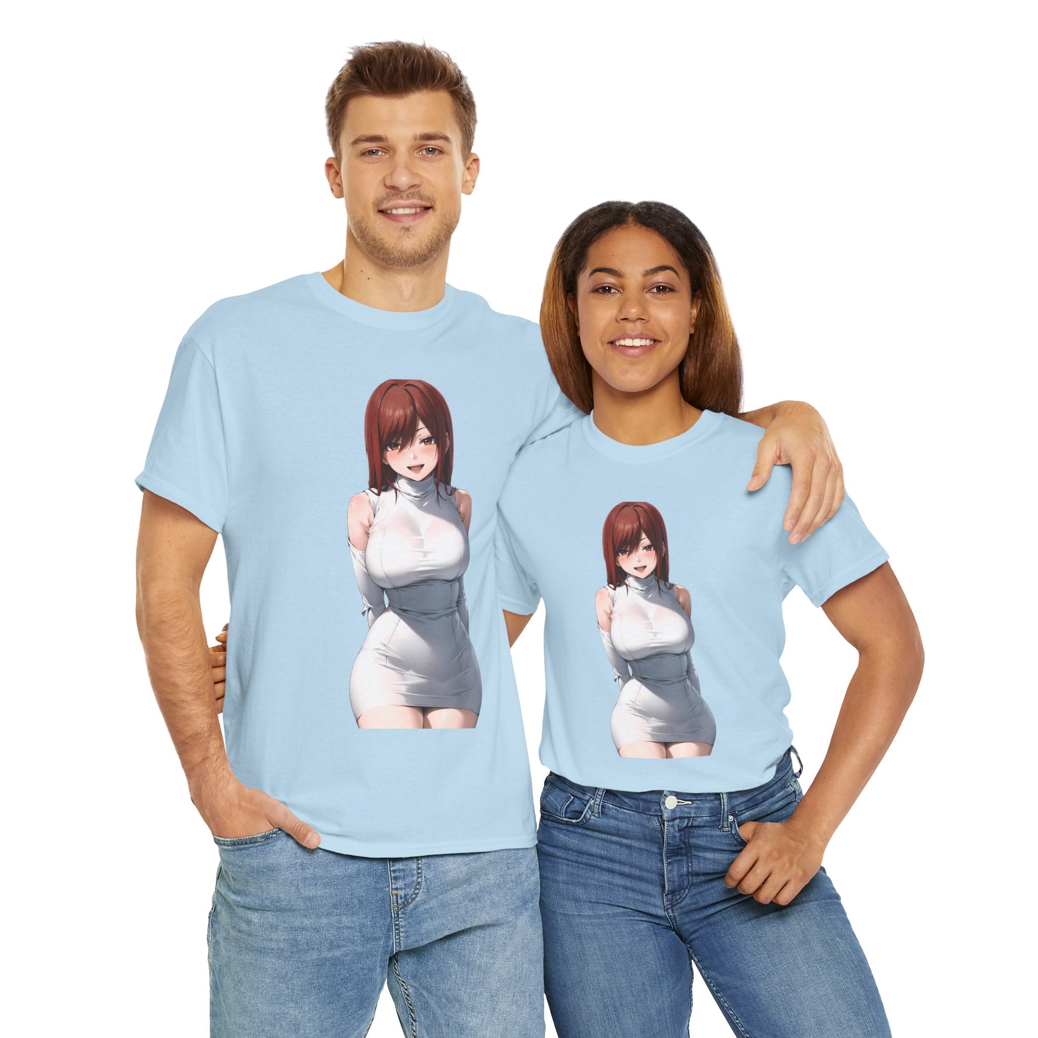 Ezra Scarlet Charming White Dress Anime Unisex Heavy Cotton Tee