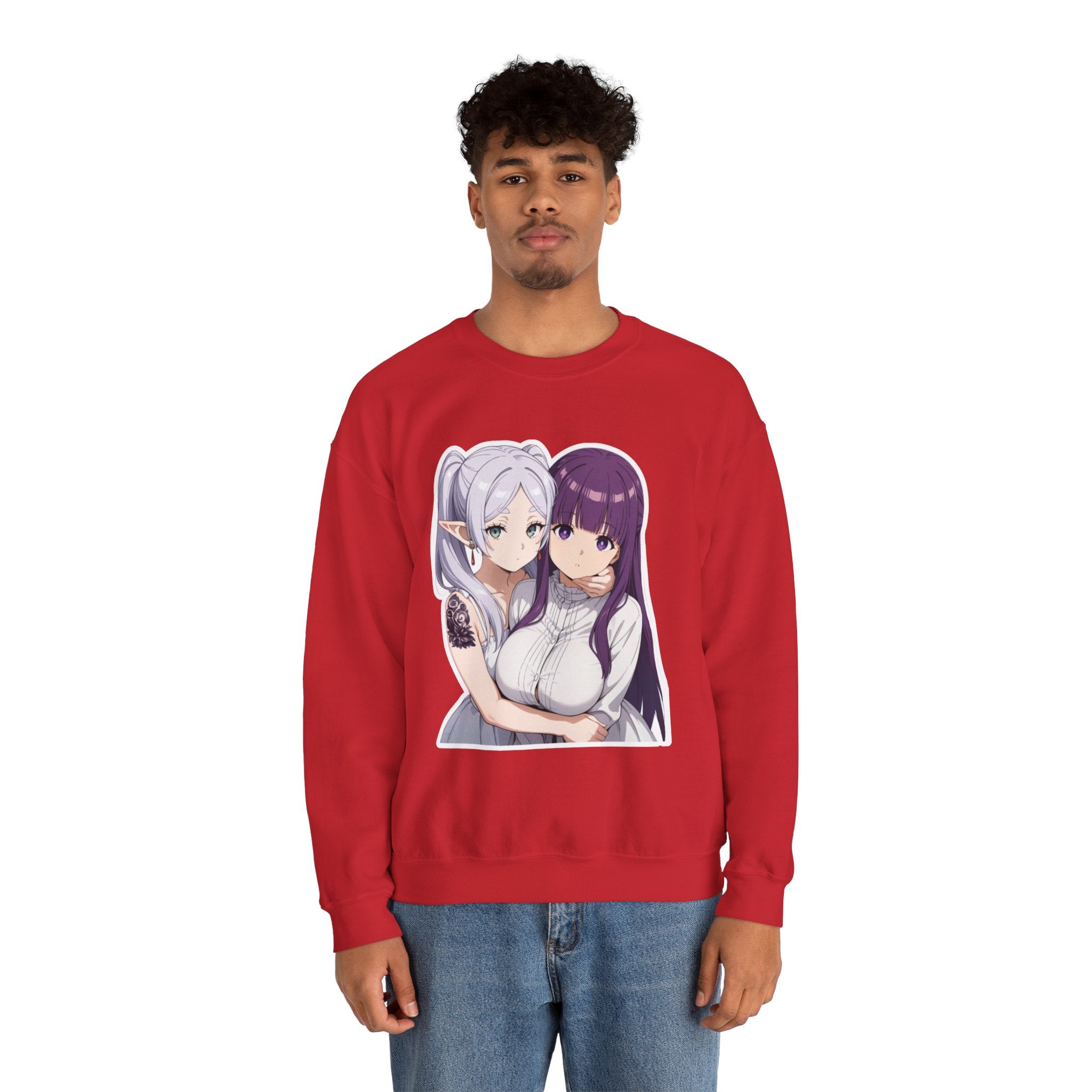 Fern x Frieren Waifu Unisex Heavy Blend™ Crewneck Sweatshirt