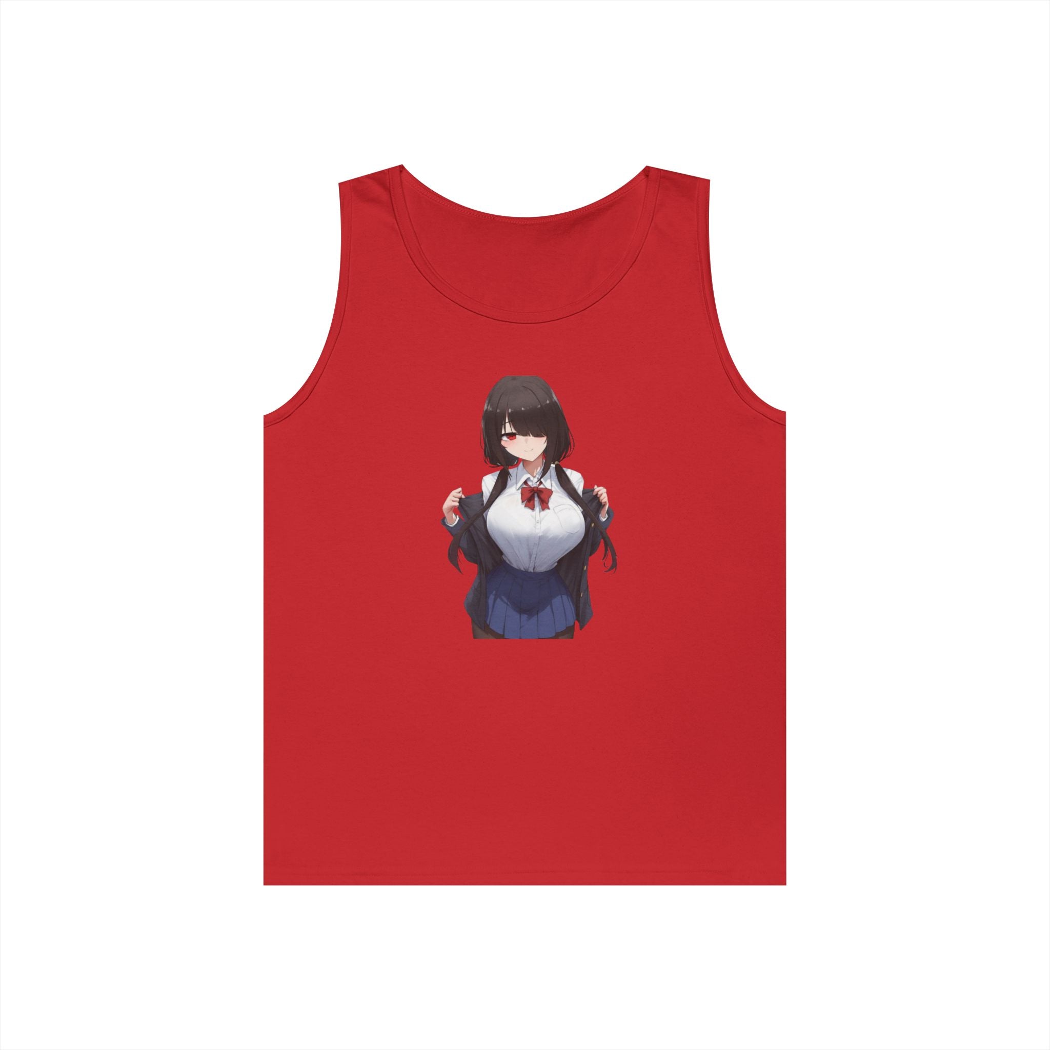 Tokisaki Kurum Schoolgirl Gothic Seductive Heavy Cotton Tank Top