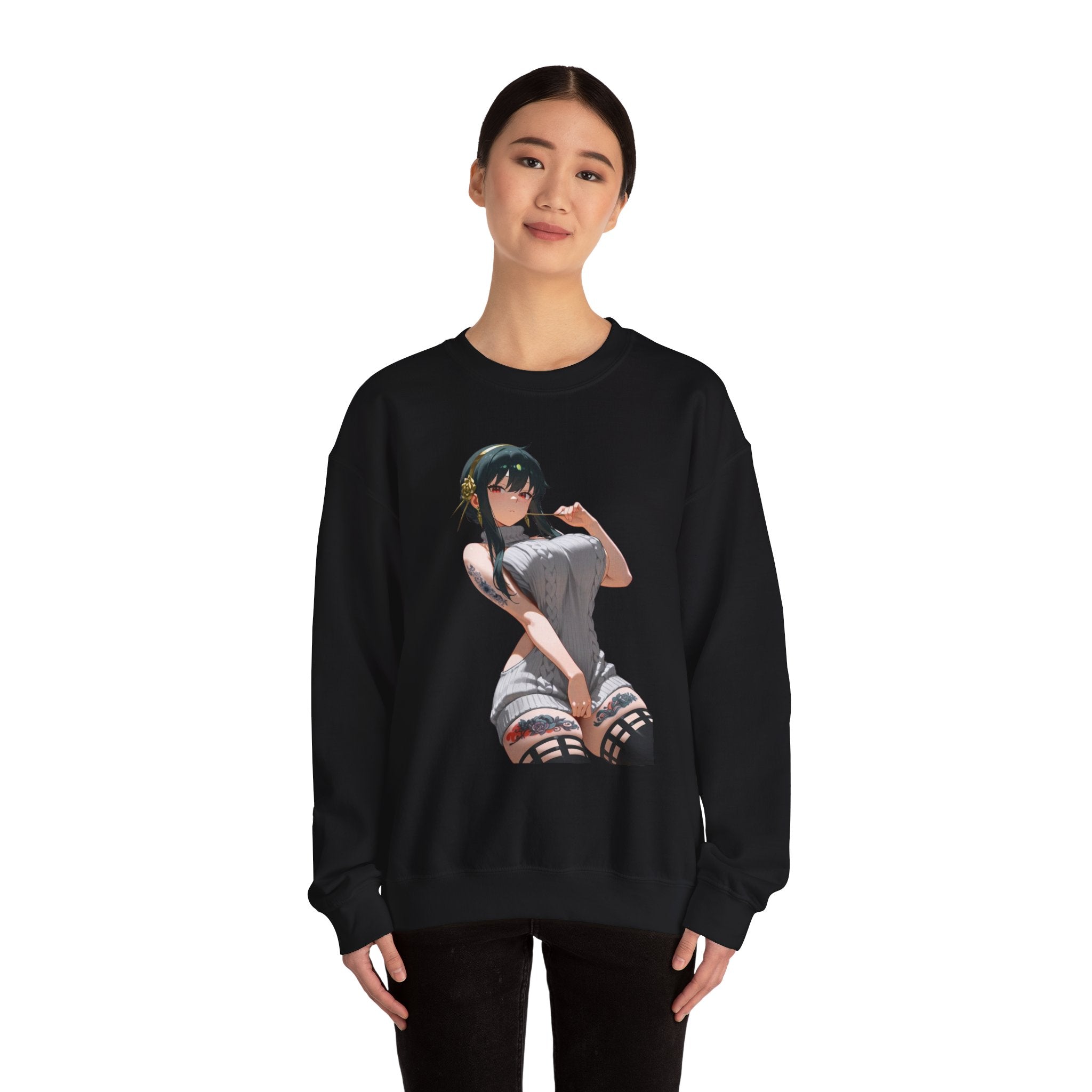 Yor Forger Sexy Tattooed Unisex Heavy Blend™ Crewneck Sweatshirt