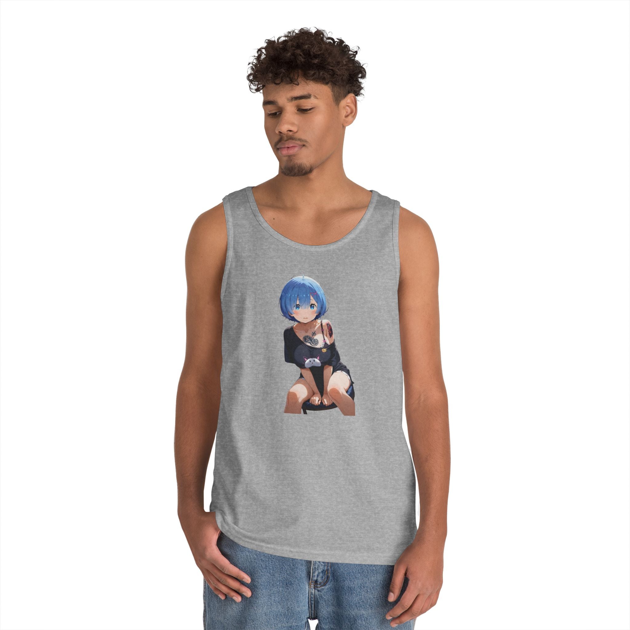 Sexy Rem Tattooed Heavy Cotton Tank Top