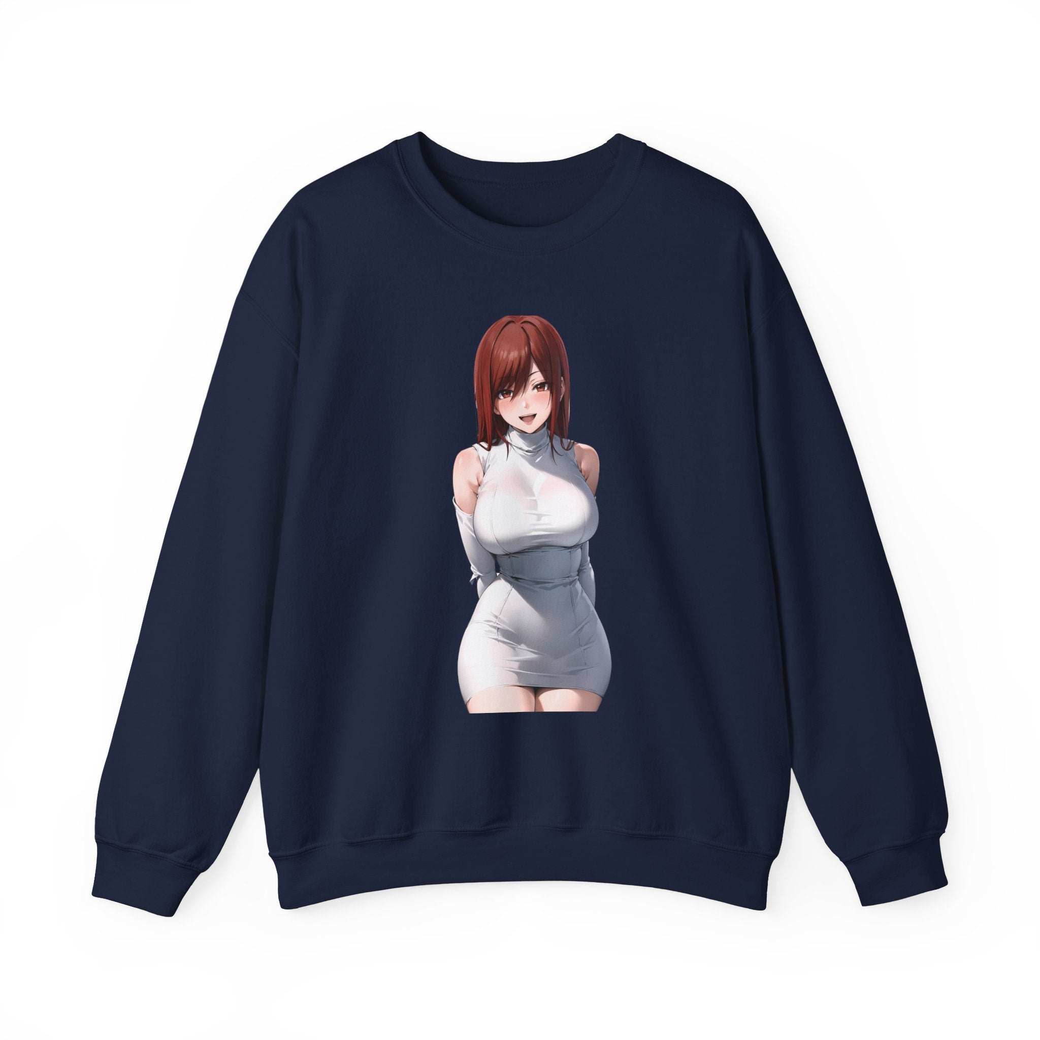 Ezra Scarlet Charming White Dress Anime Unisex Heavy Blend™ Crewneck Sweatshirt