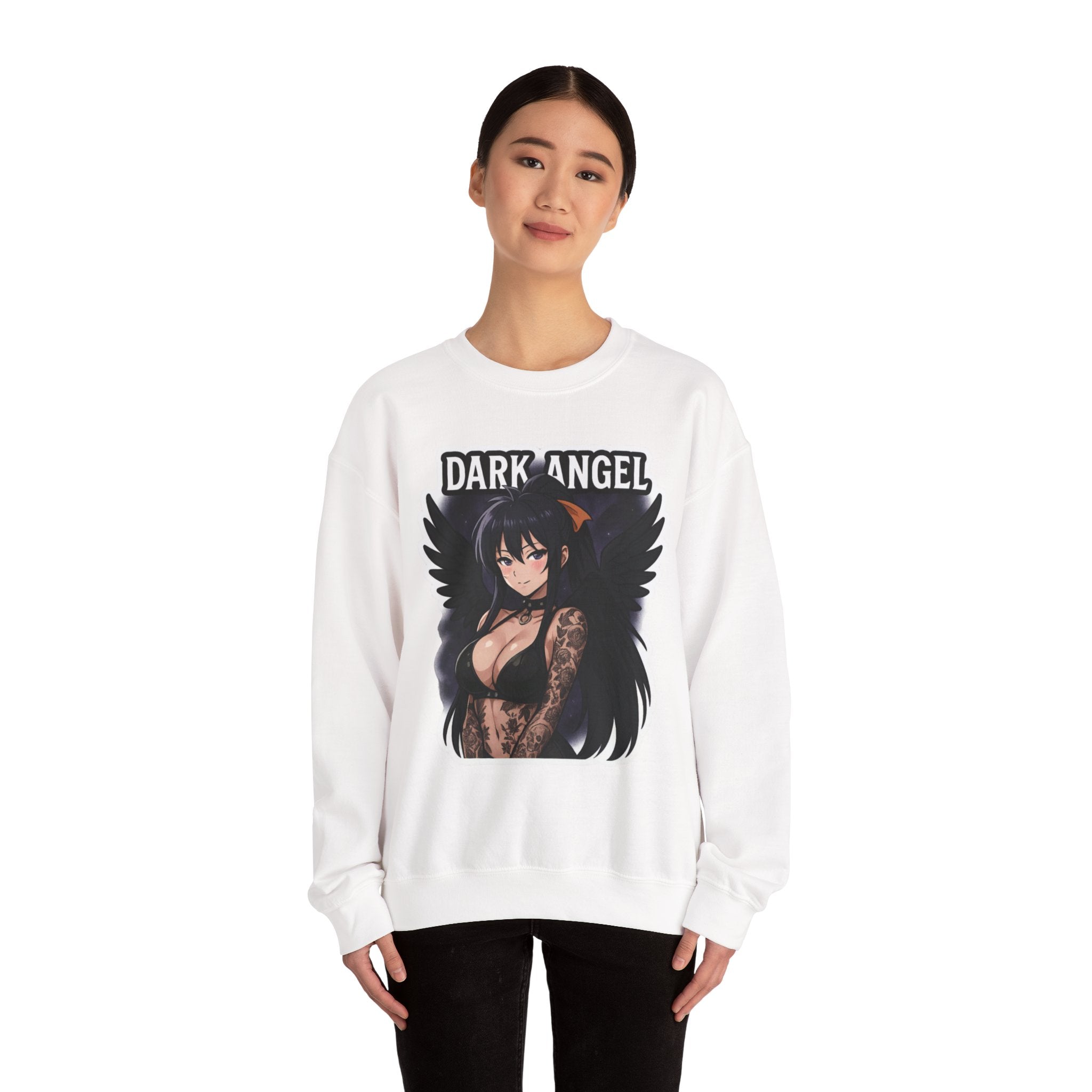 Akeno Himejima Dark Angel Unisex Heavy Blend™ Crewneck Sweatshirt