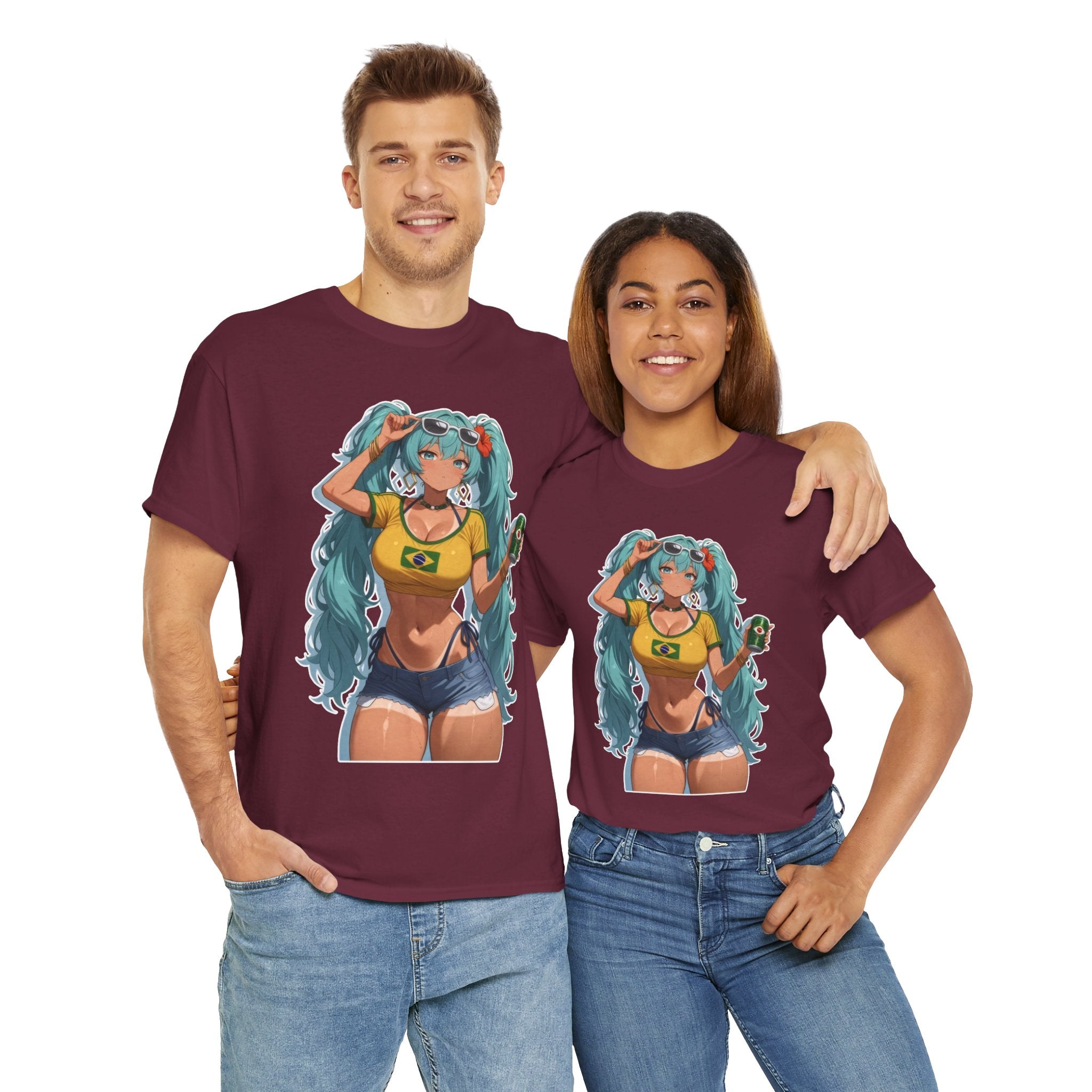 Hatsune Miku Brazil Girl Unisex Heavy Cotton Tee