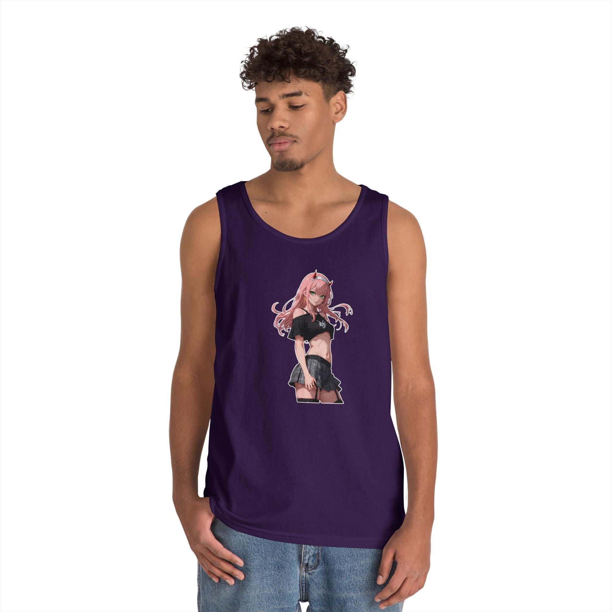 Zero Two Streetwear Style Heavy Cotton Tank Top