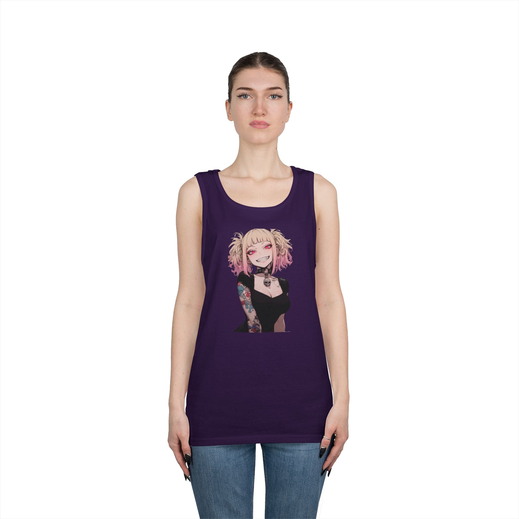 Gothic Himiko Toga Tattooed Crazy Heavy Cotton Tank Top