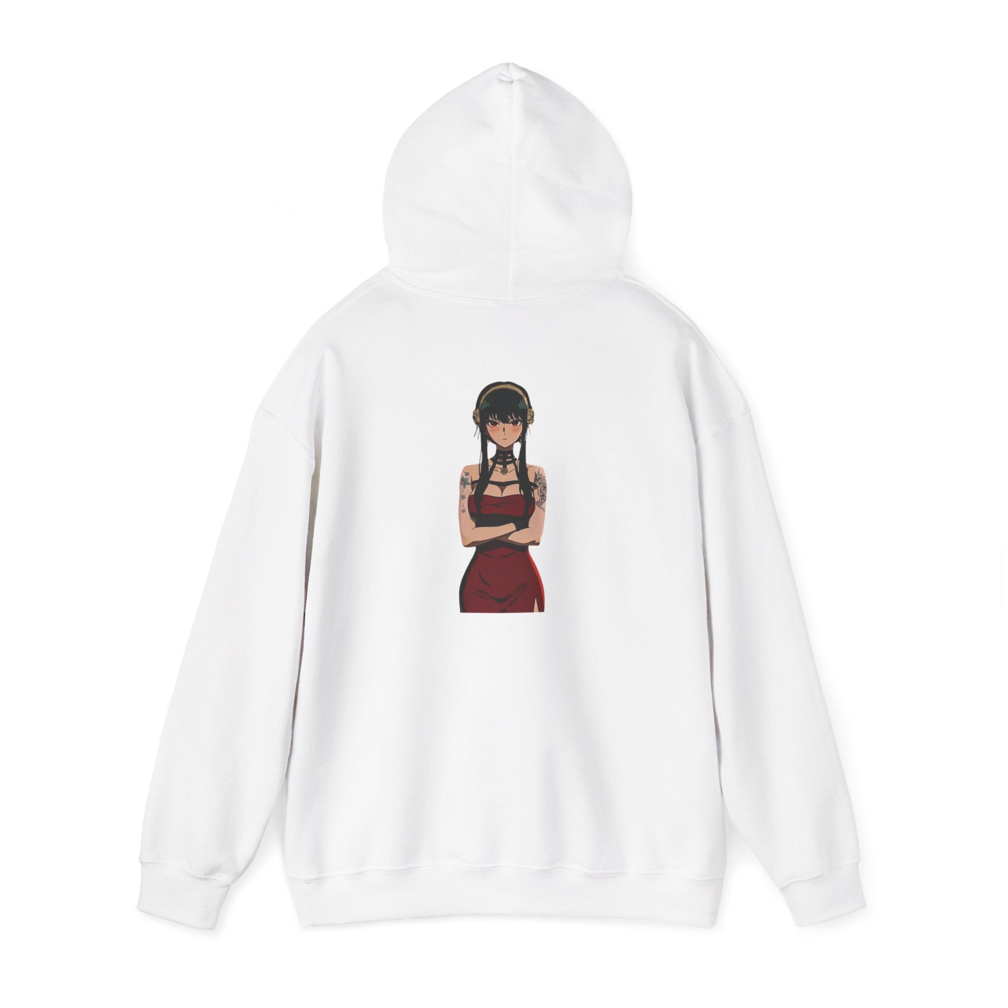 Yor Forger Elegant Tattooed Anime Unisex Heavy Blend™ Hooded Sweatshirt
