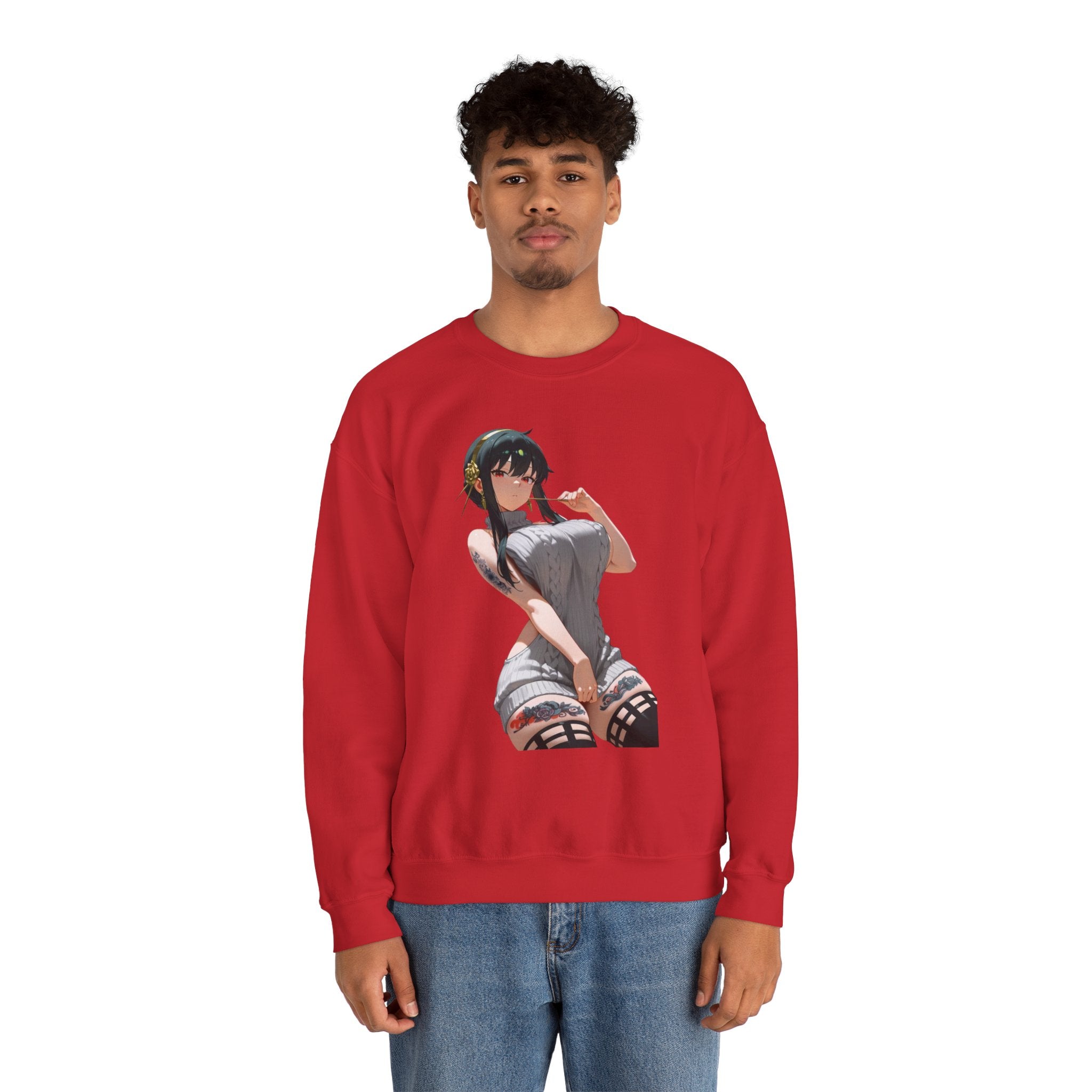 Yor Forger Sexy Tattooed Unisex Heavy Blend™ Crewneck Sweatshirt