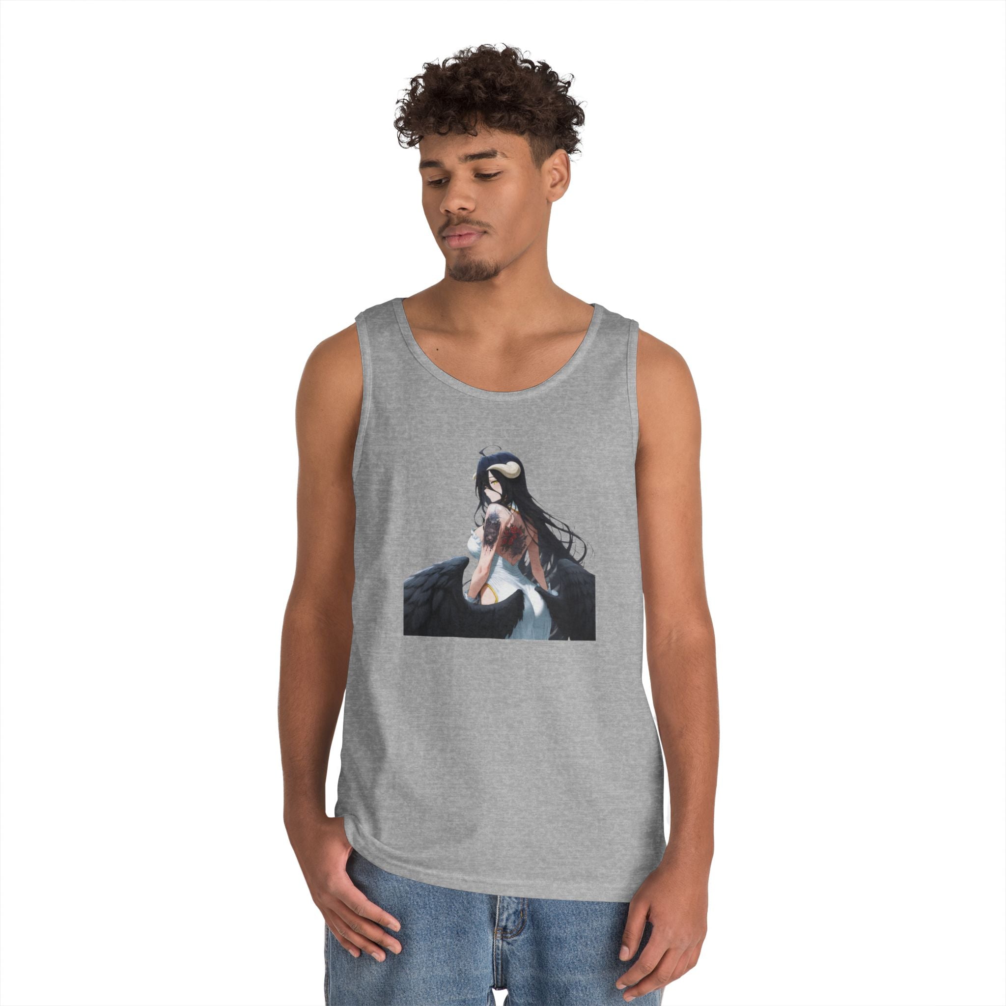 Gothic Albedo Overlord Waifu Heavy Cotton Tank Top