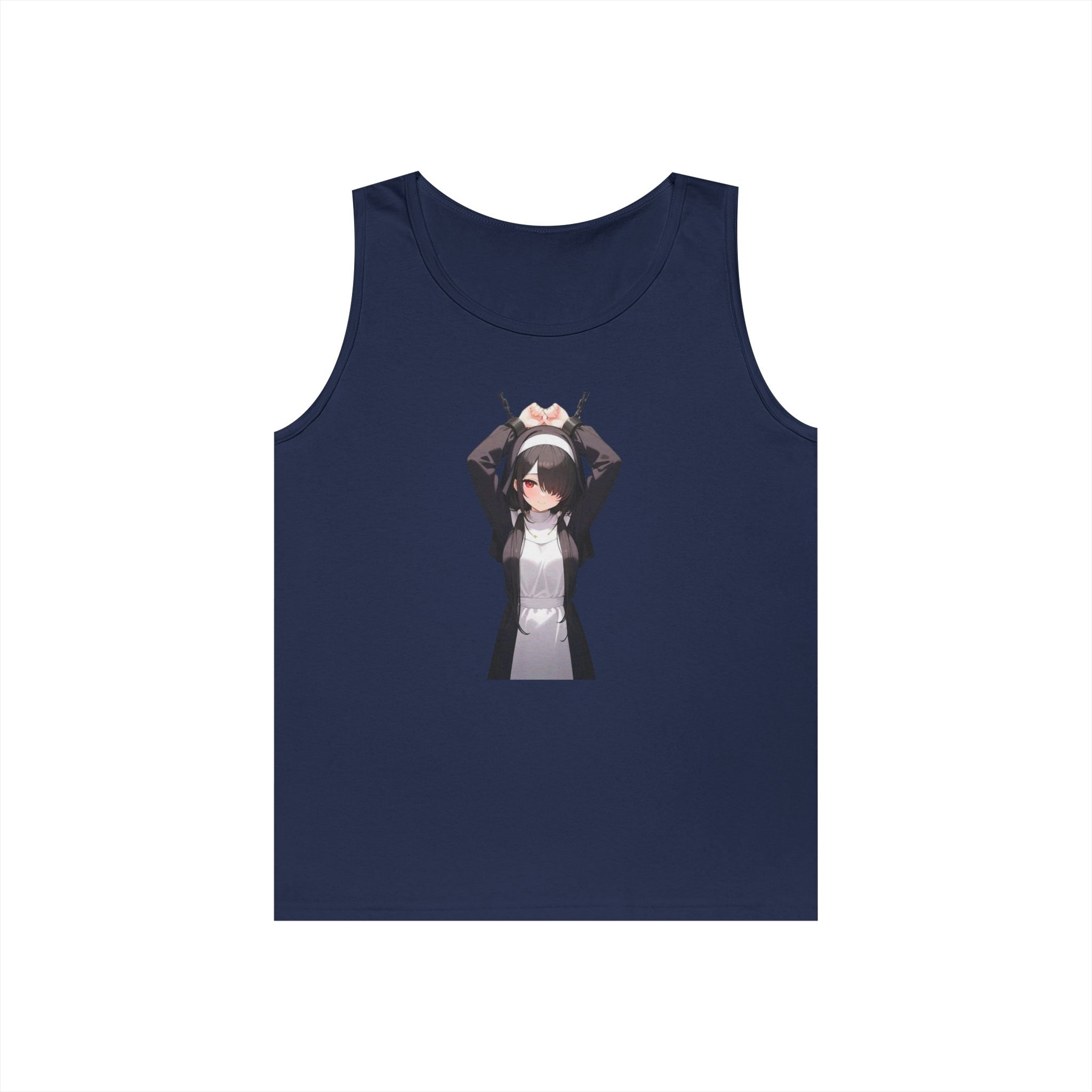 Tokisaki Kurum Nun Gothic Anime Heavy Cotton Tank Top