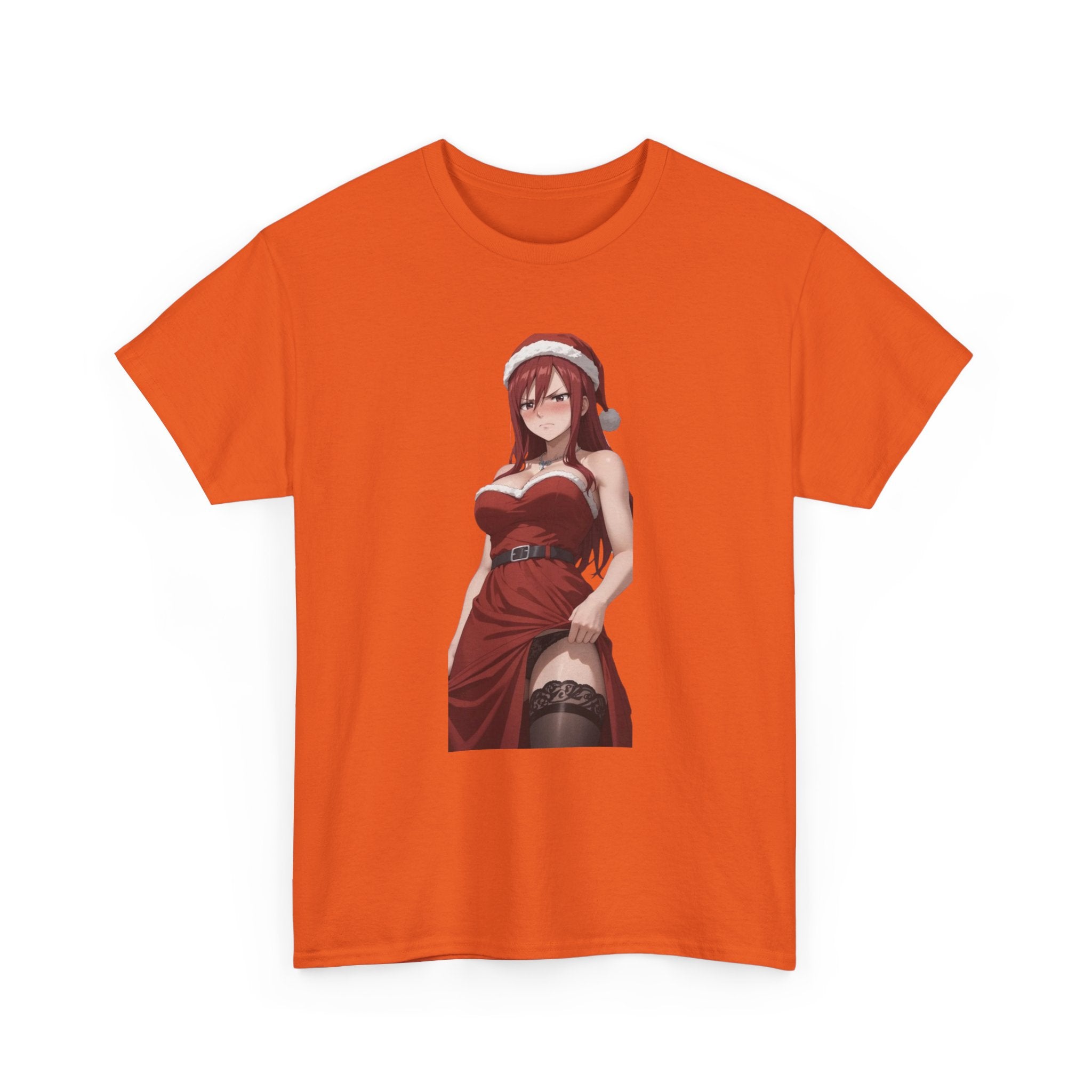 Ezra Scarlet Christmas Themed Angry Anime Unisex Heavy Cotton Tee