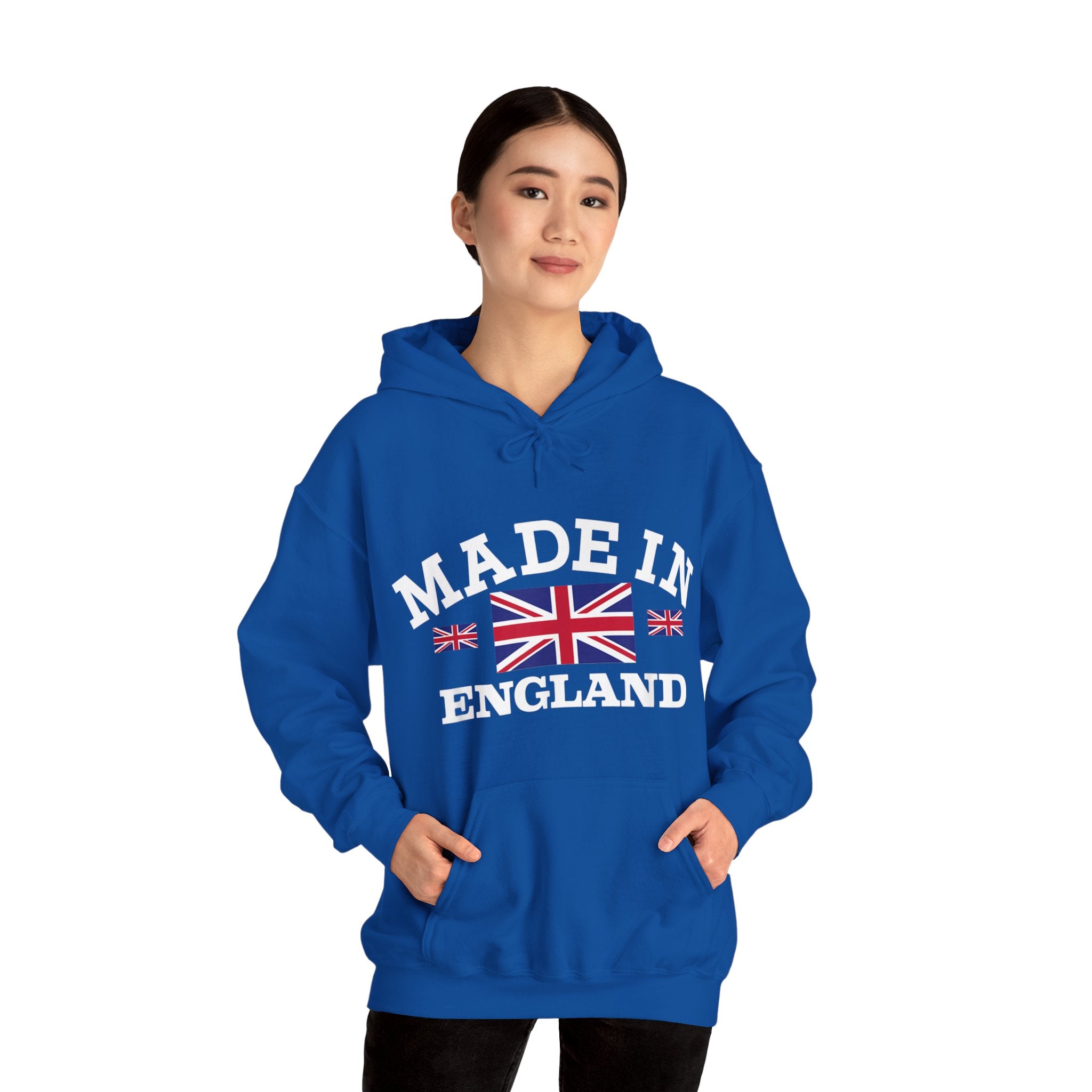 Made in England British Flag Union Jack Unisex Heavy Blend™ Hooded Sweatshirt