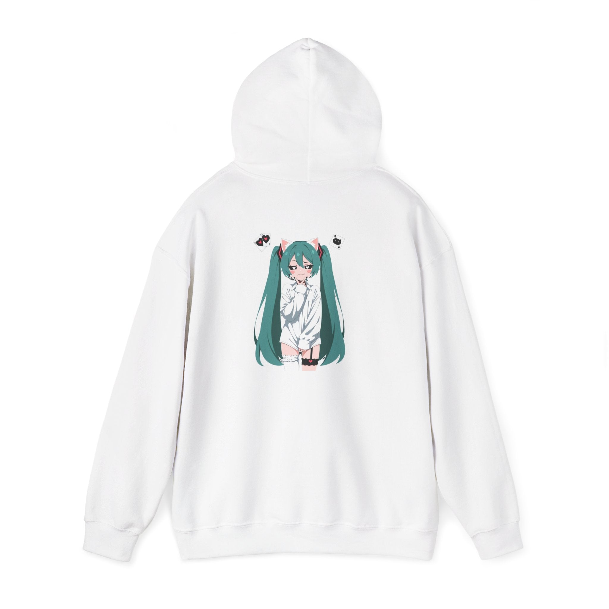 Hatsune Miku Catgirl Cute Unisex Heavy Blend™ Hooded Sweatshirt