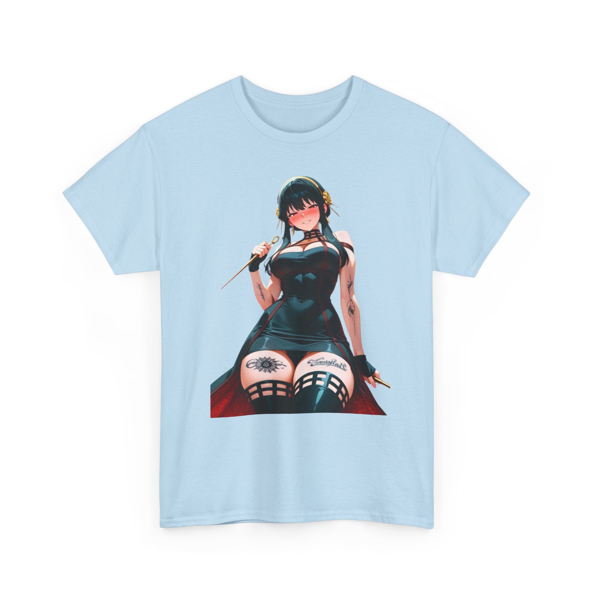 Yor Forger Assassin Gothic Tattooed Unisex Heavy Cotton Tee