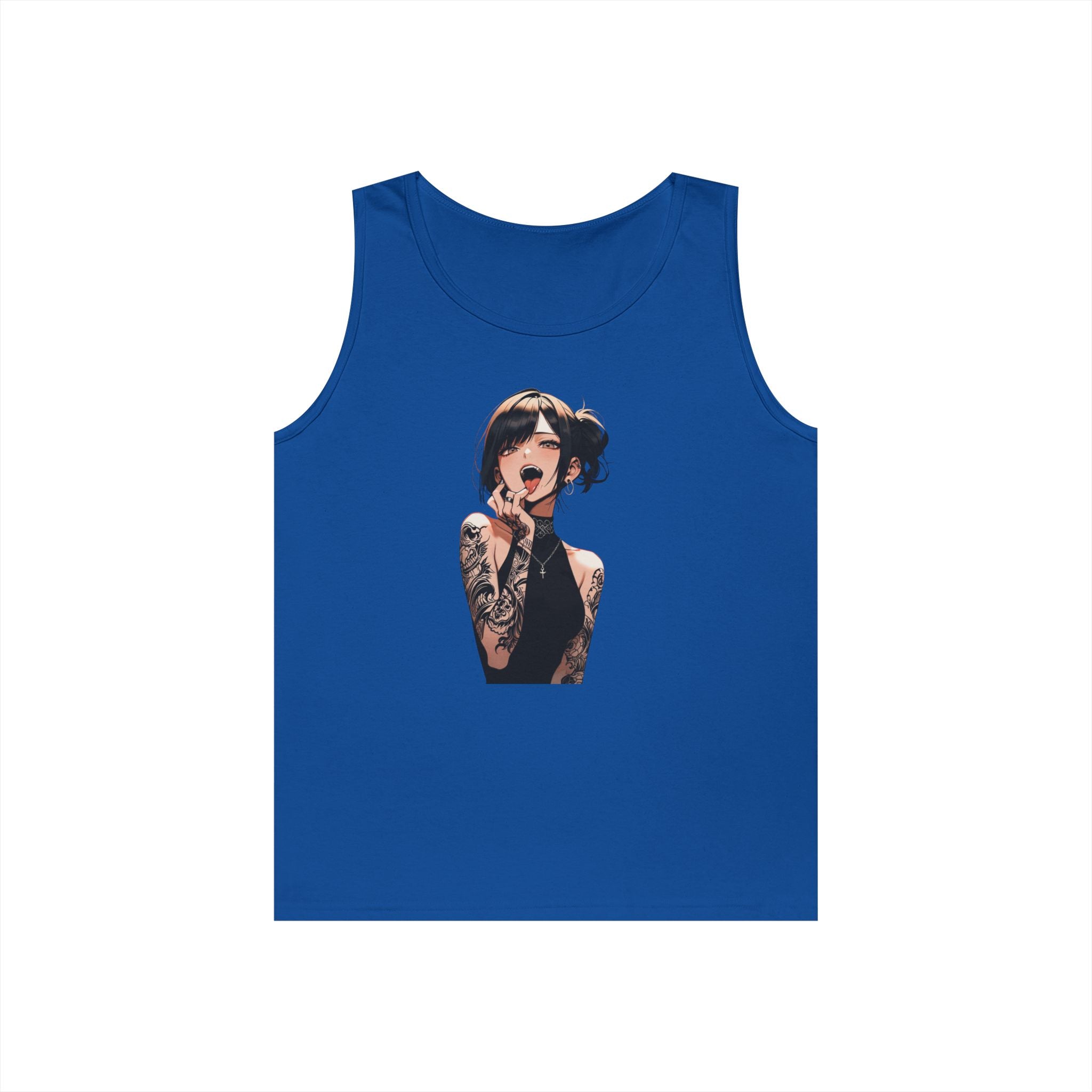 Gothic Himiko Toga Tattooed Ahegao Heavy Cotton Tank Top