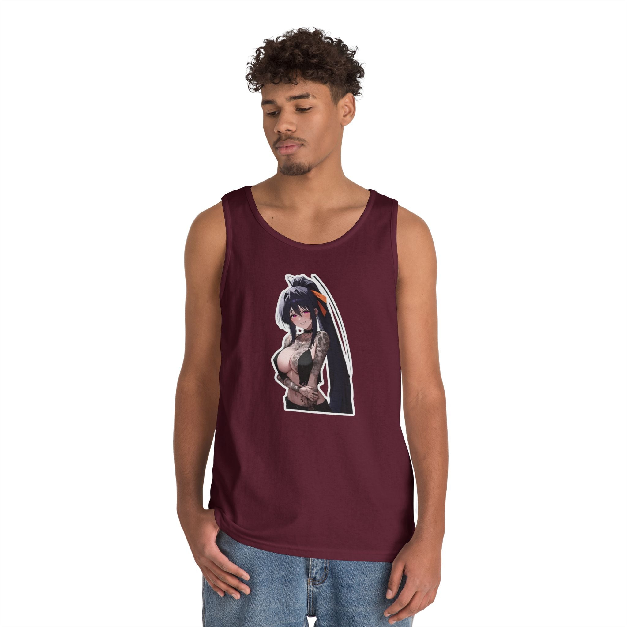 Akeno Himejima Gothic Tattooed Heavy Cotton Tank Top