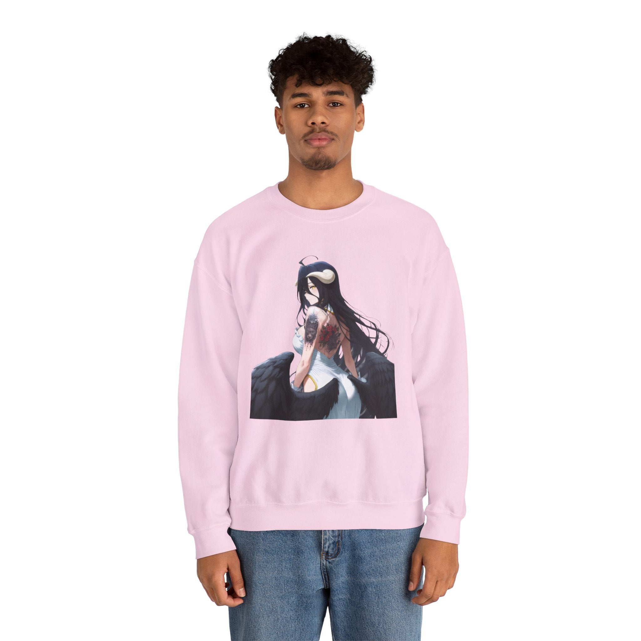 Gothic Albedo Overlord Waifu Unisex Heavy Blend™ Crewneck Sweatshirt