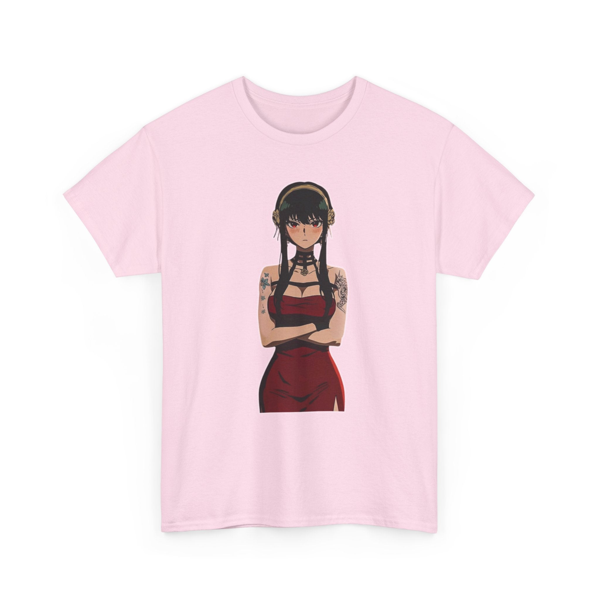 Yor Forger Elegant Tattooed Anime Unisex Heavy Cotton Tee