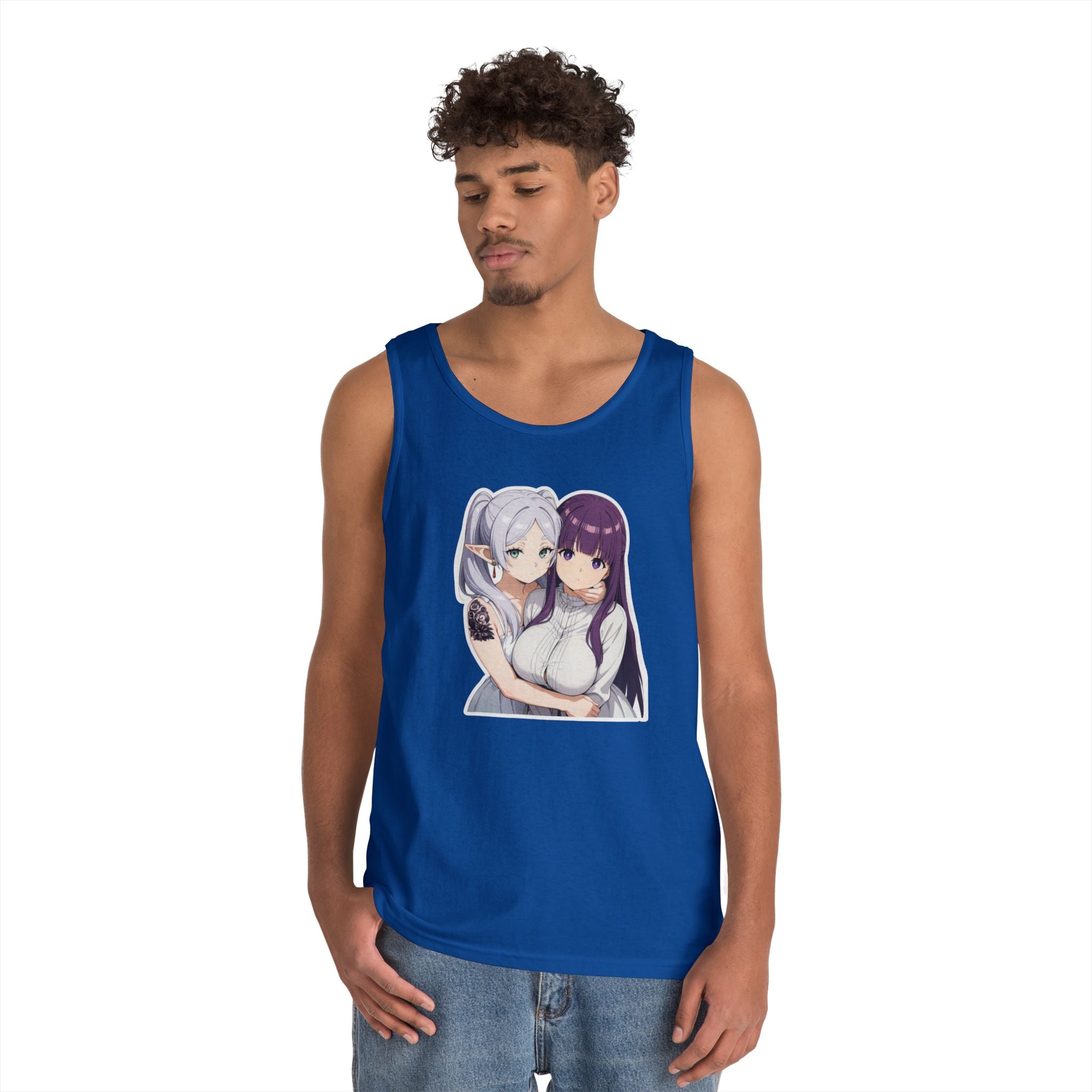Fern x Frieren Waifu Heavy Cotton Tank Top