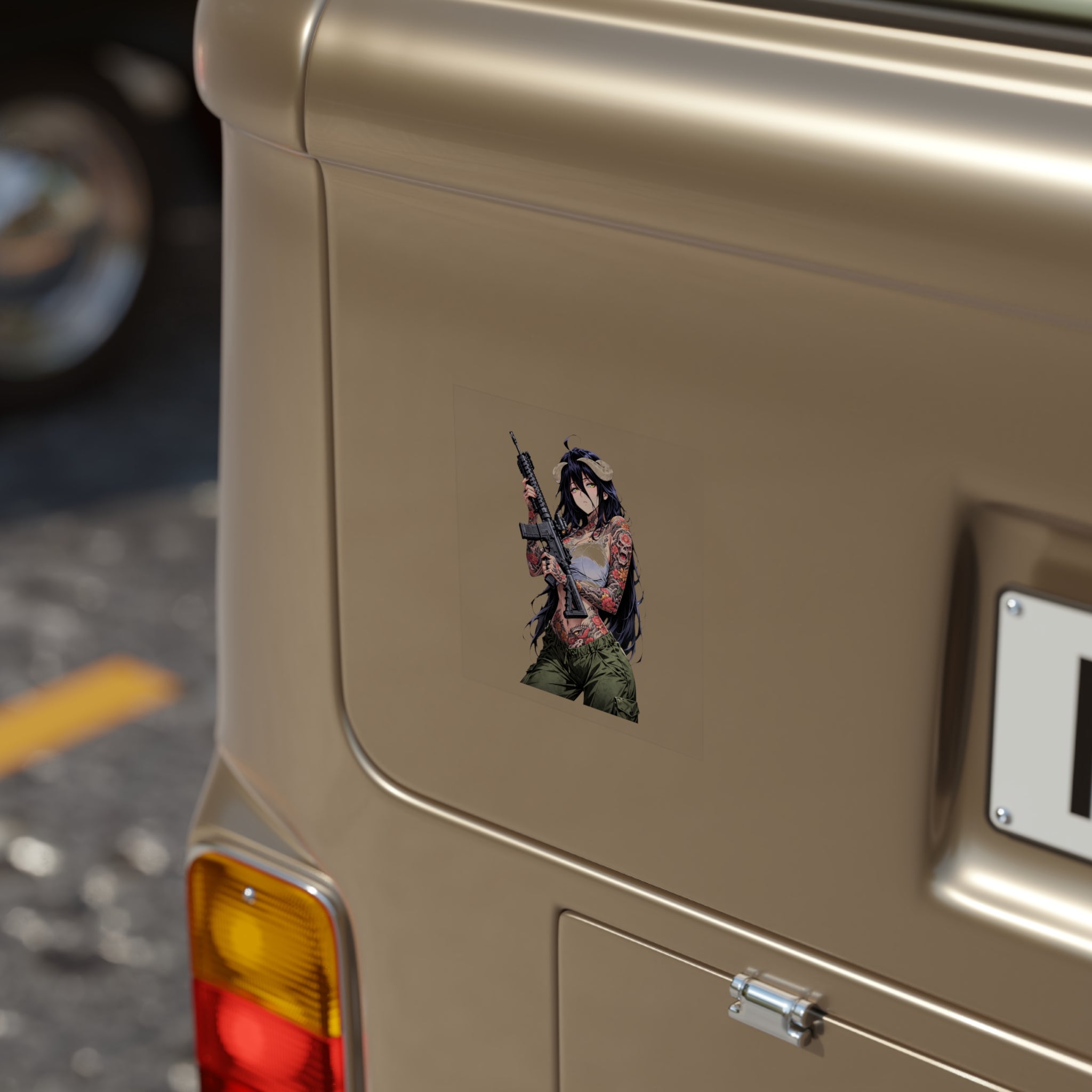 Albedo Overlord Tattoo Street Style Waifu Sticker