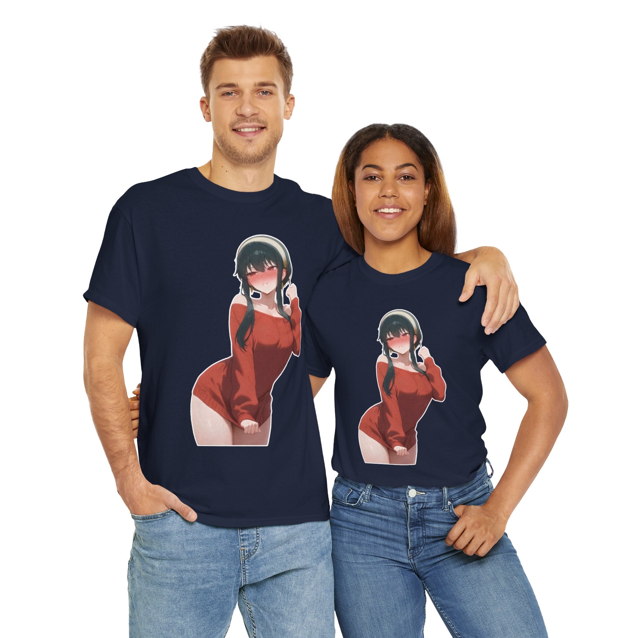 Yor Forger Blushing Waifu Unisex Heavy Cotton Tee