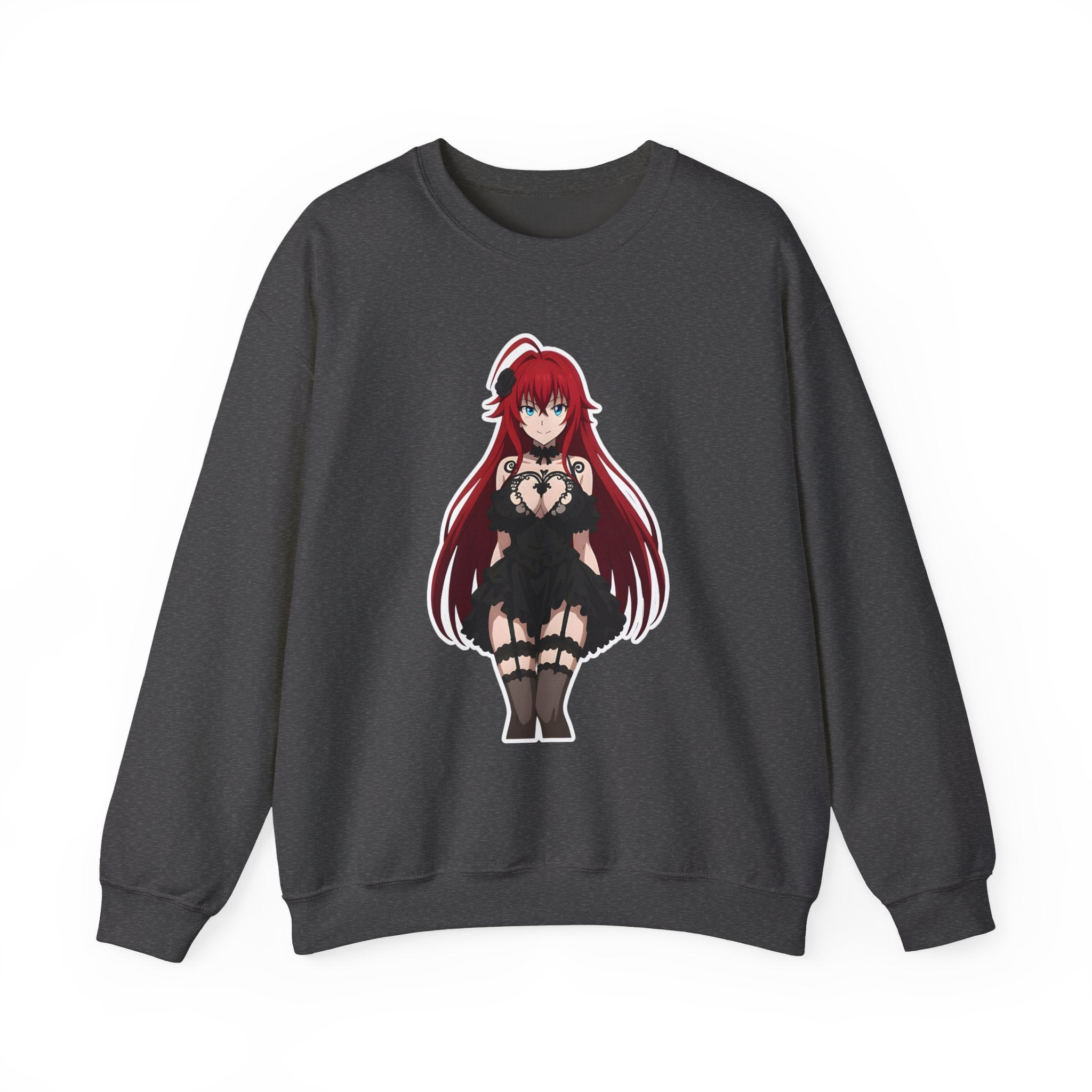 Rias Gremory Gothic Style Waifu Unisex Heavy Blend™ Crewneck Sweatshirt