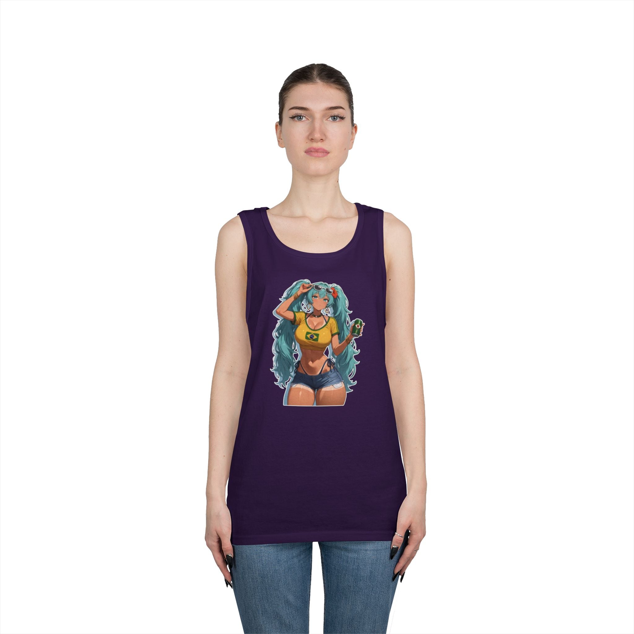 Hatsune Miku Brazil Girl Heavy Cotton Tank Top