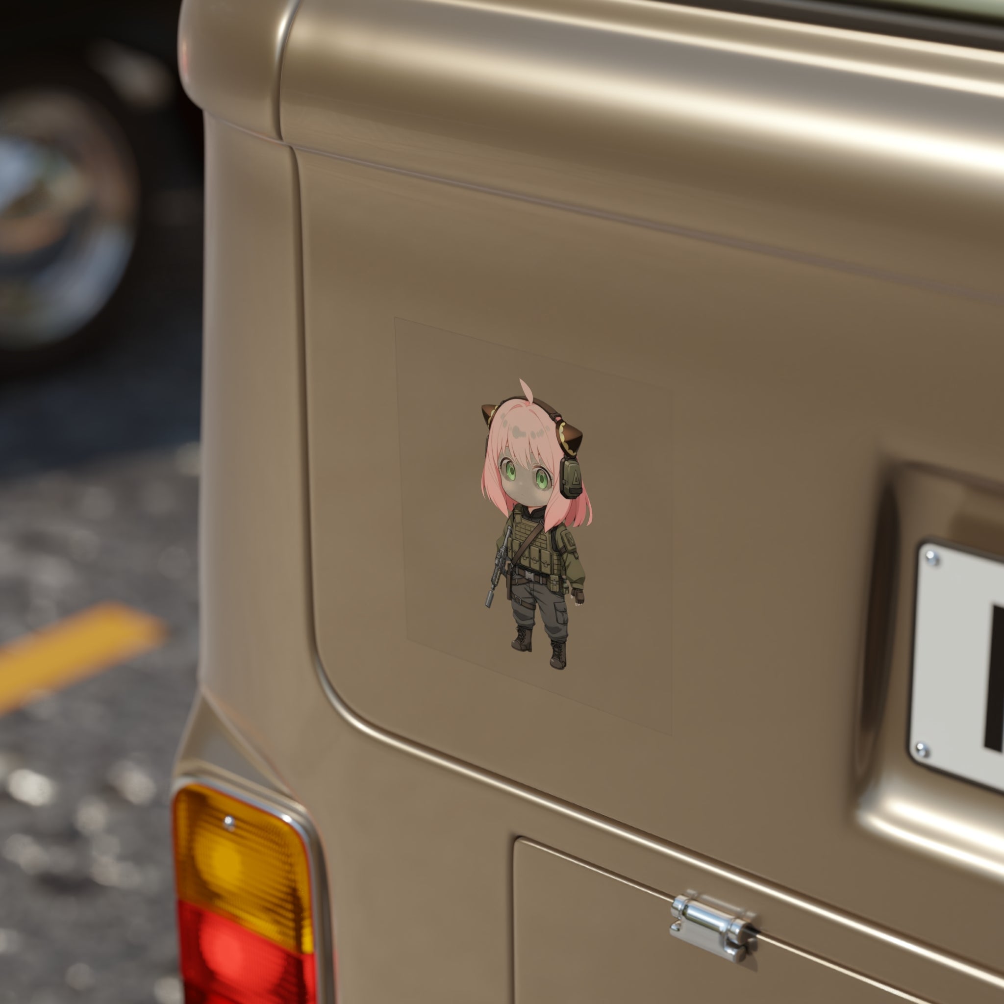 Anya Forger Cute Chibi Tactical Sticker