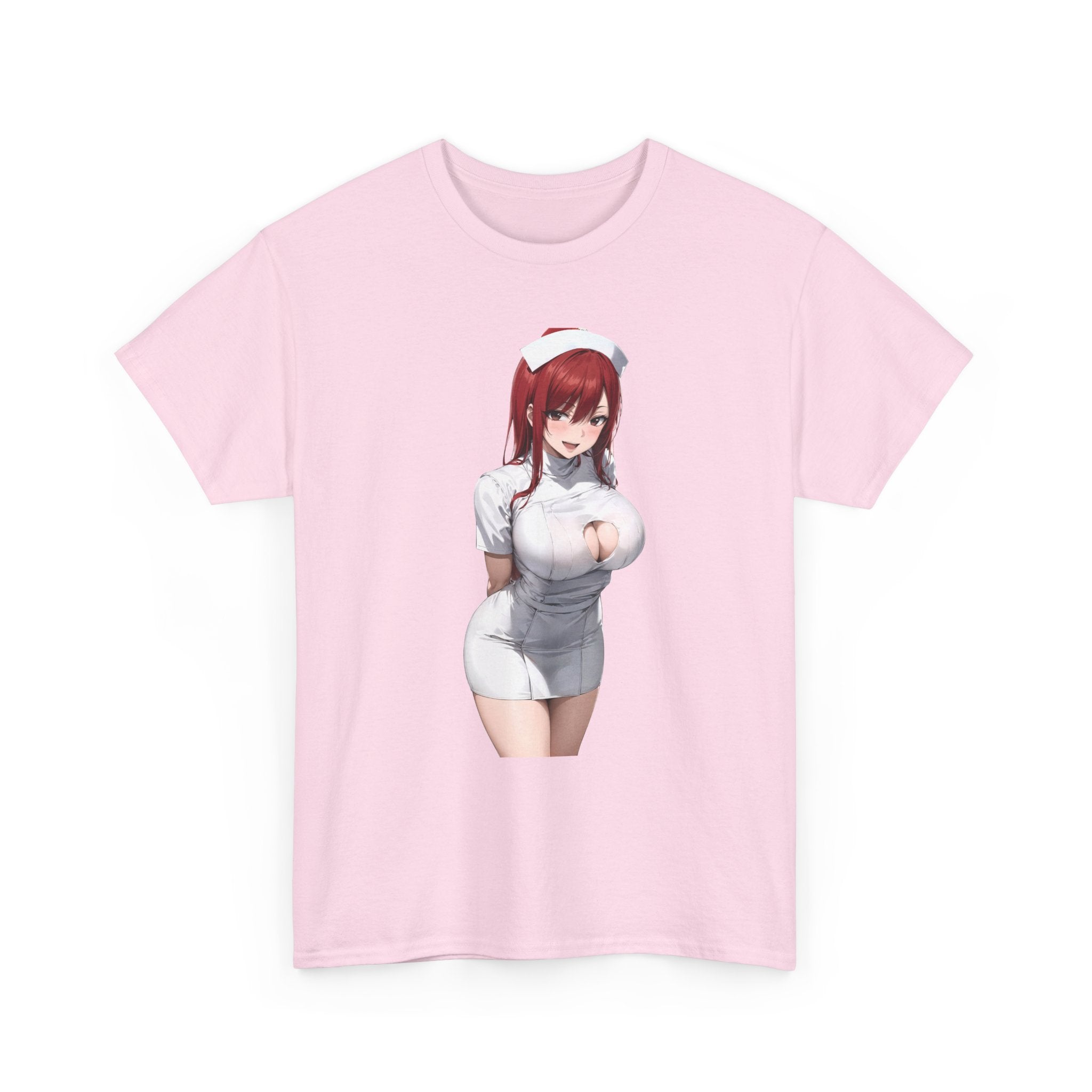 Ezra Scarlet Nurse Uniform Anime Heavy Cotton Tee