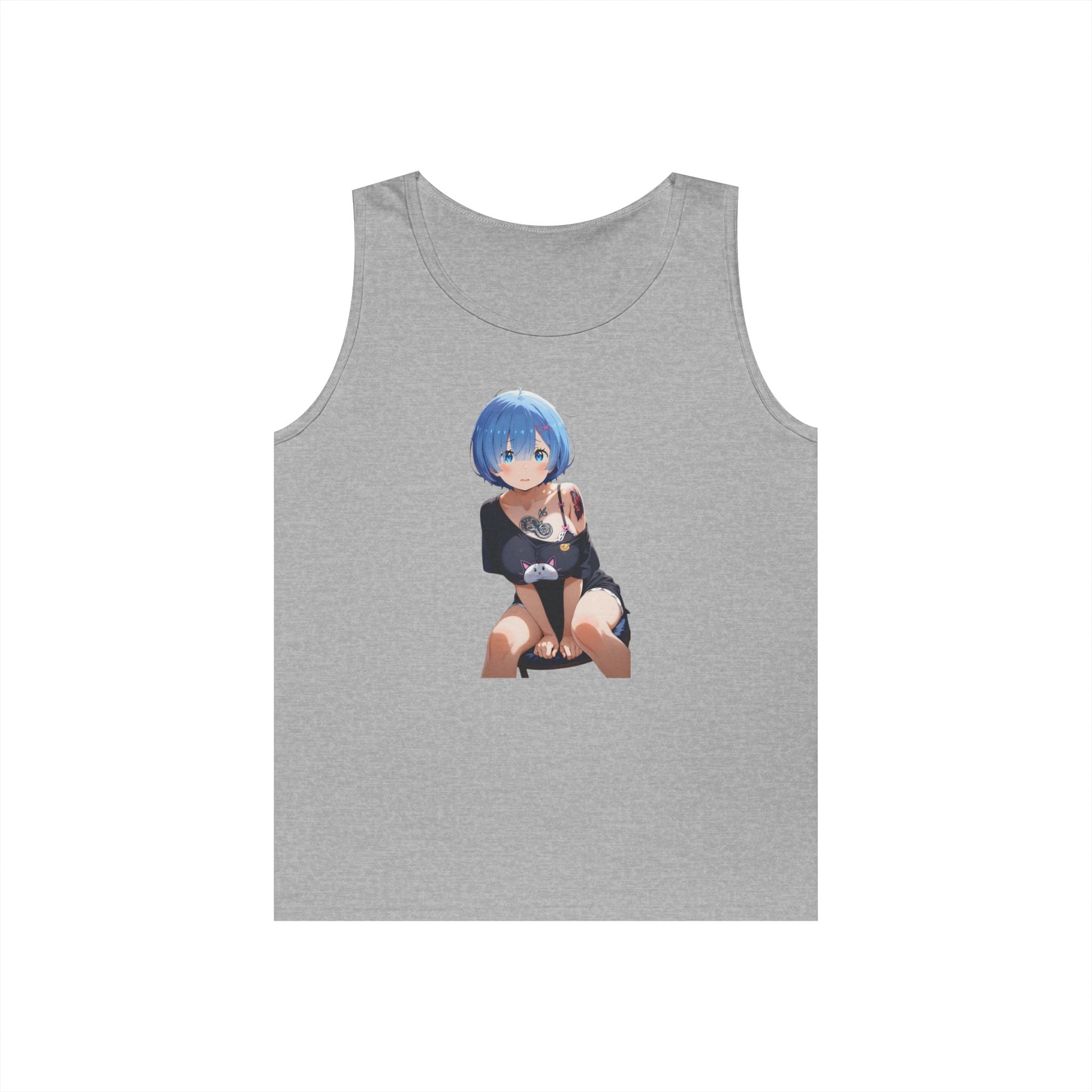 Sexy Rem Tattooed Heavy Cotton Tank Top