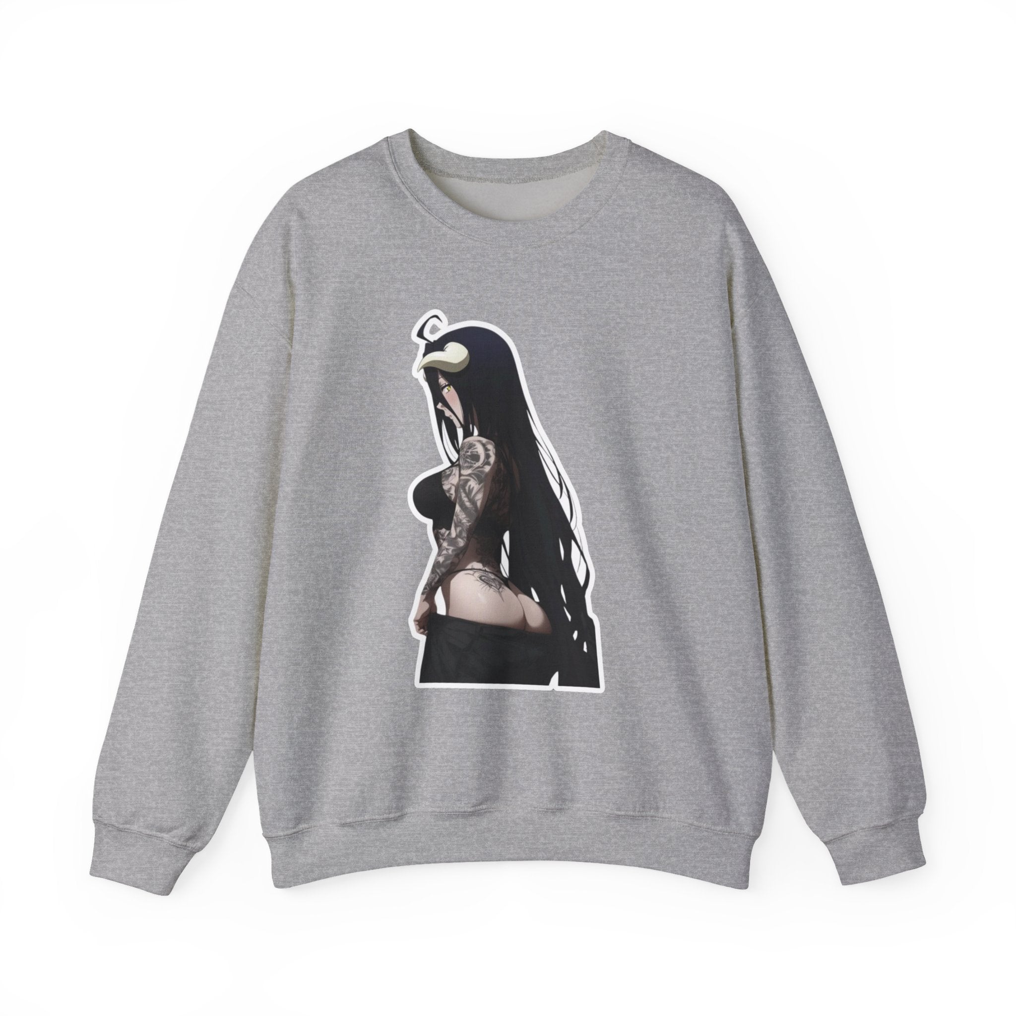 Albedo From Overlord Gothic Tattooed Unisex Heavy Blend™ Crewneck Sweatshirt