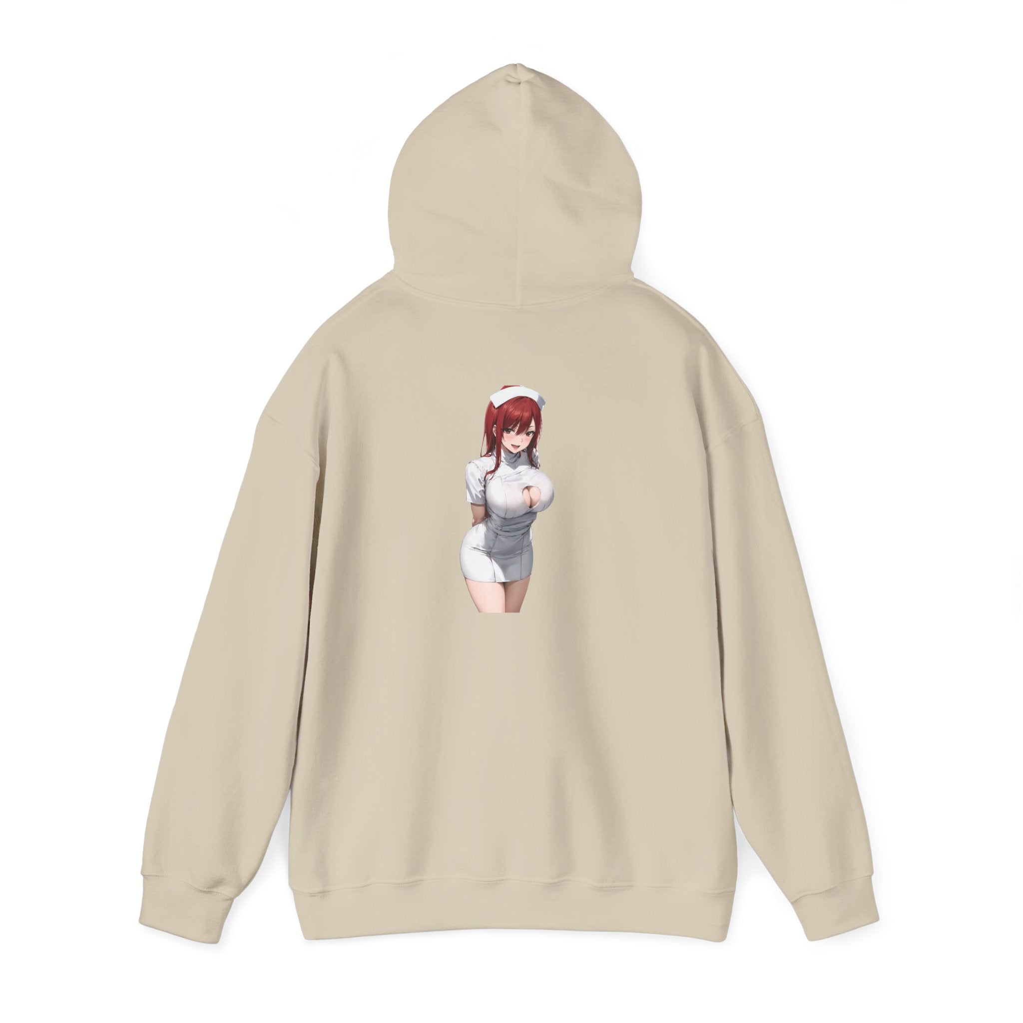 Ezra Scarlet Nurse Uniform Anime Unisex Heavy Blend™ Hooded Sweatshirt