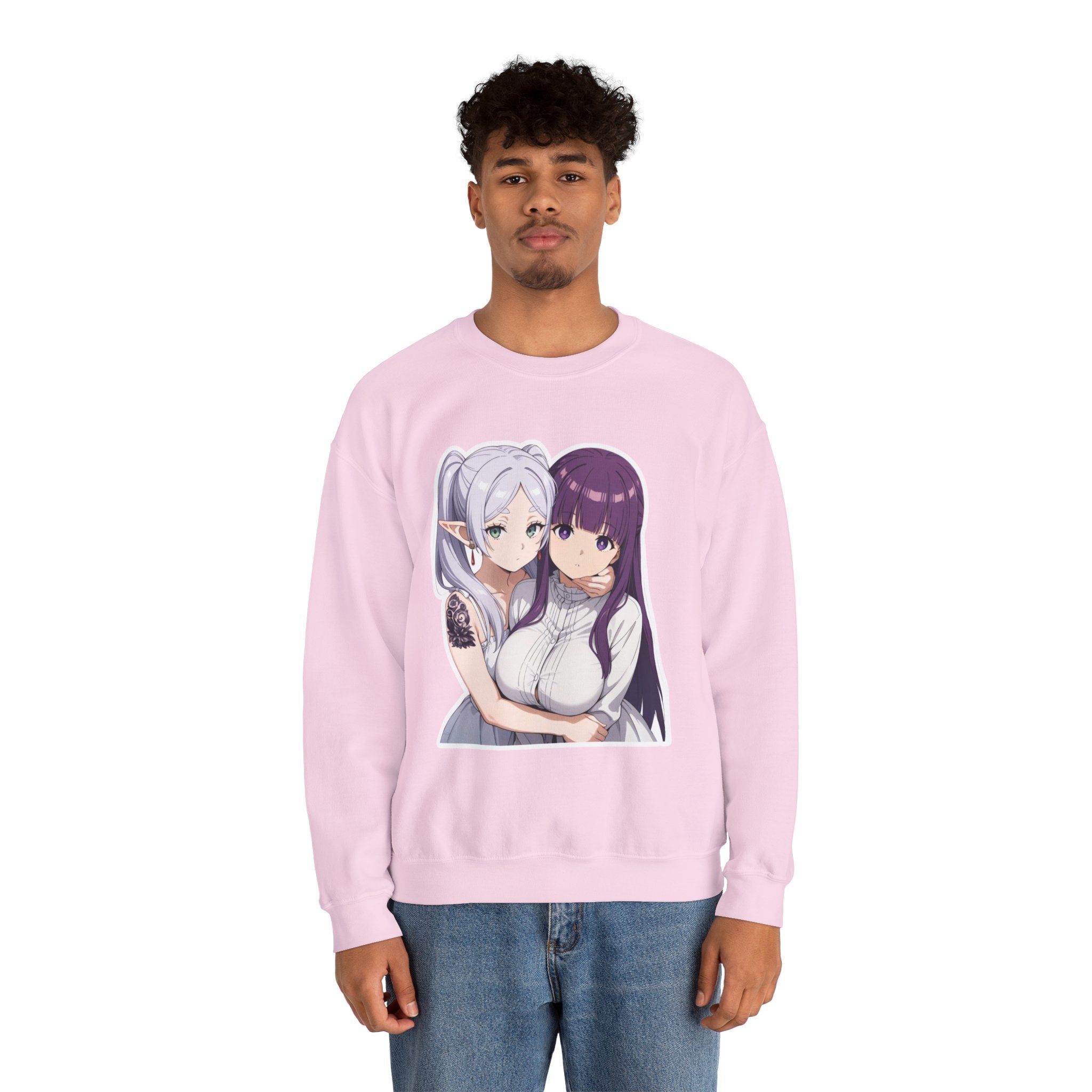Fern x Frieren Waifu Unisex Heavy Blend™ Crewneck Sweatshirt