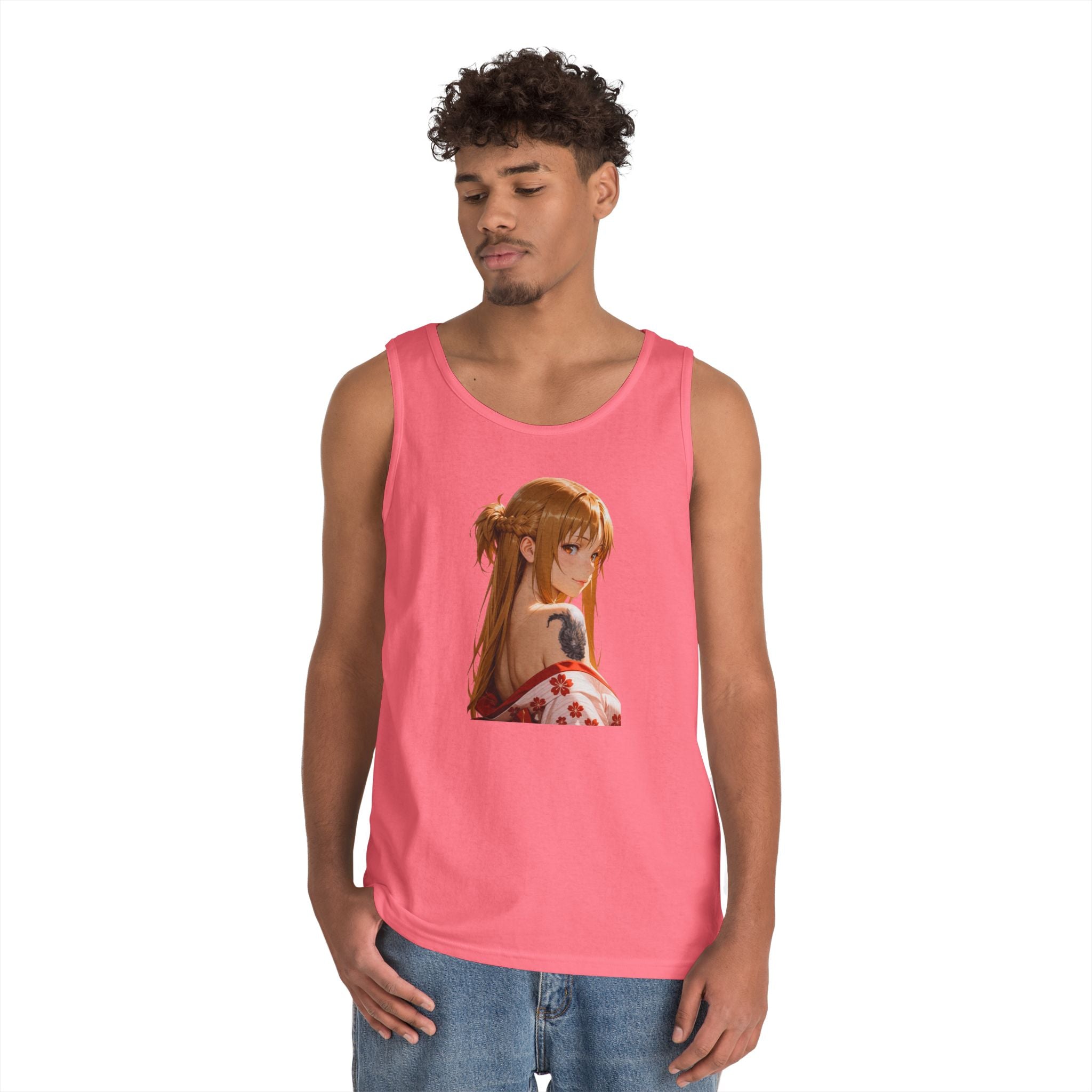 Asuna Kimono Tattoo Heavy Cotton Tank Top