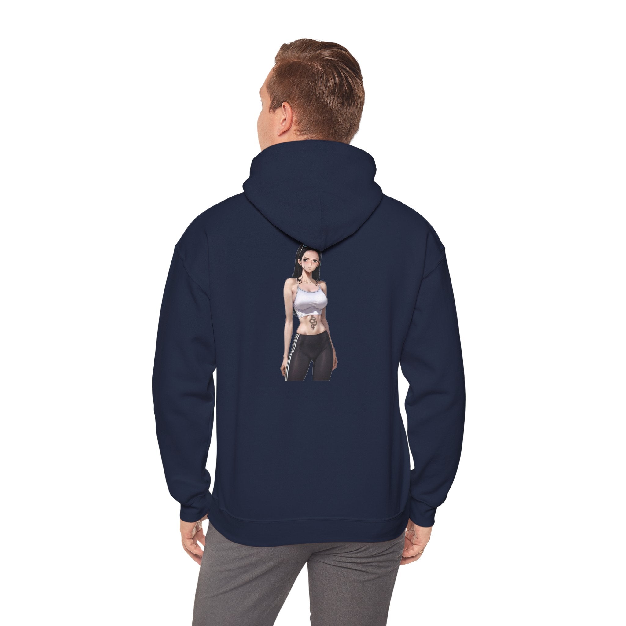 Nico Robin Sporty Snake Tattoo Anime Unisex Heavy Blend™ Hooded Sweatshirt